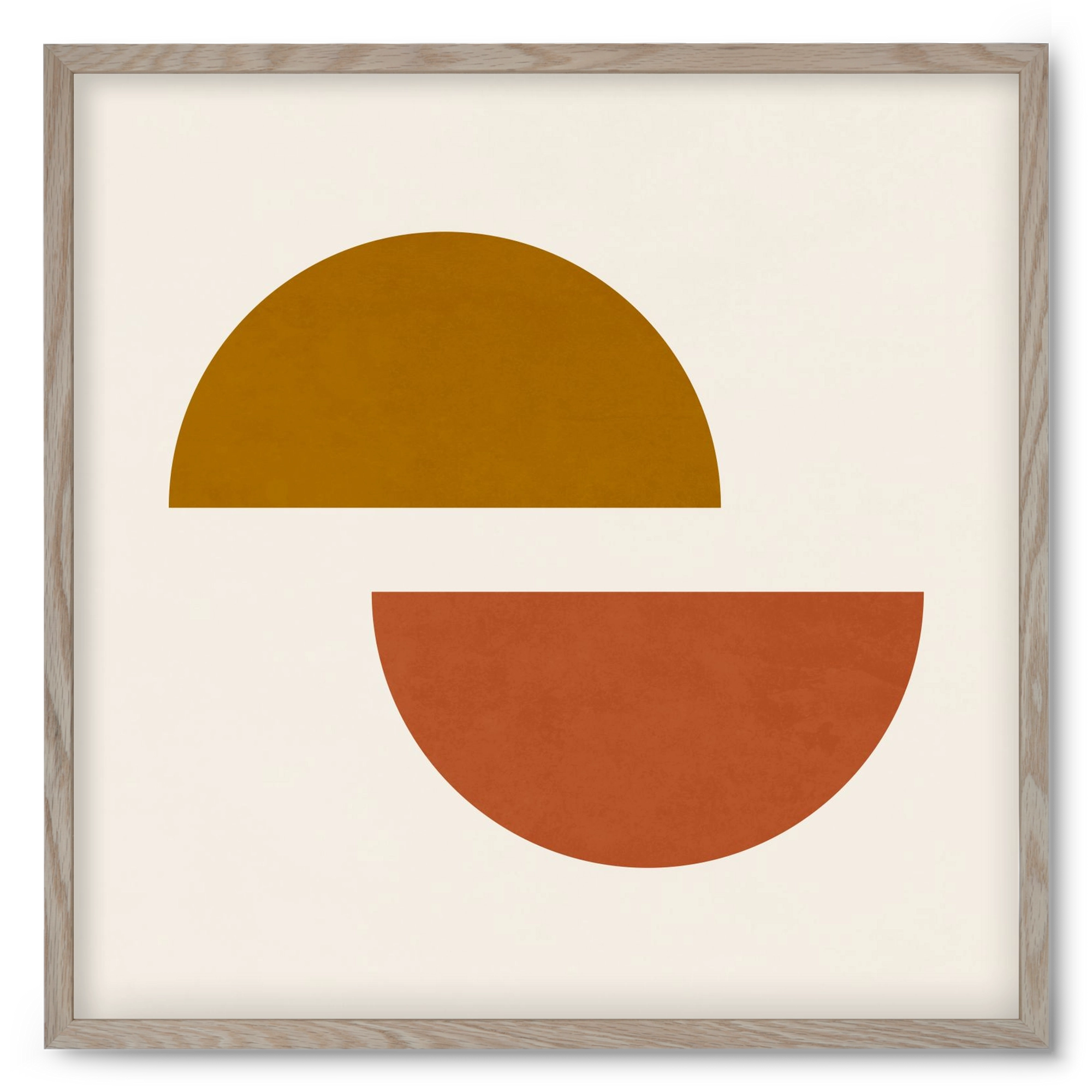 GEOMETRIC SHAPES 4, 50x50 cm (50x50 cm), Tölgy keret