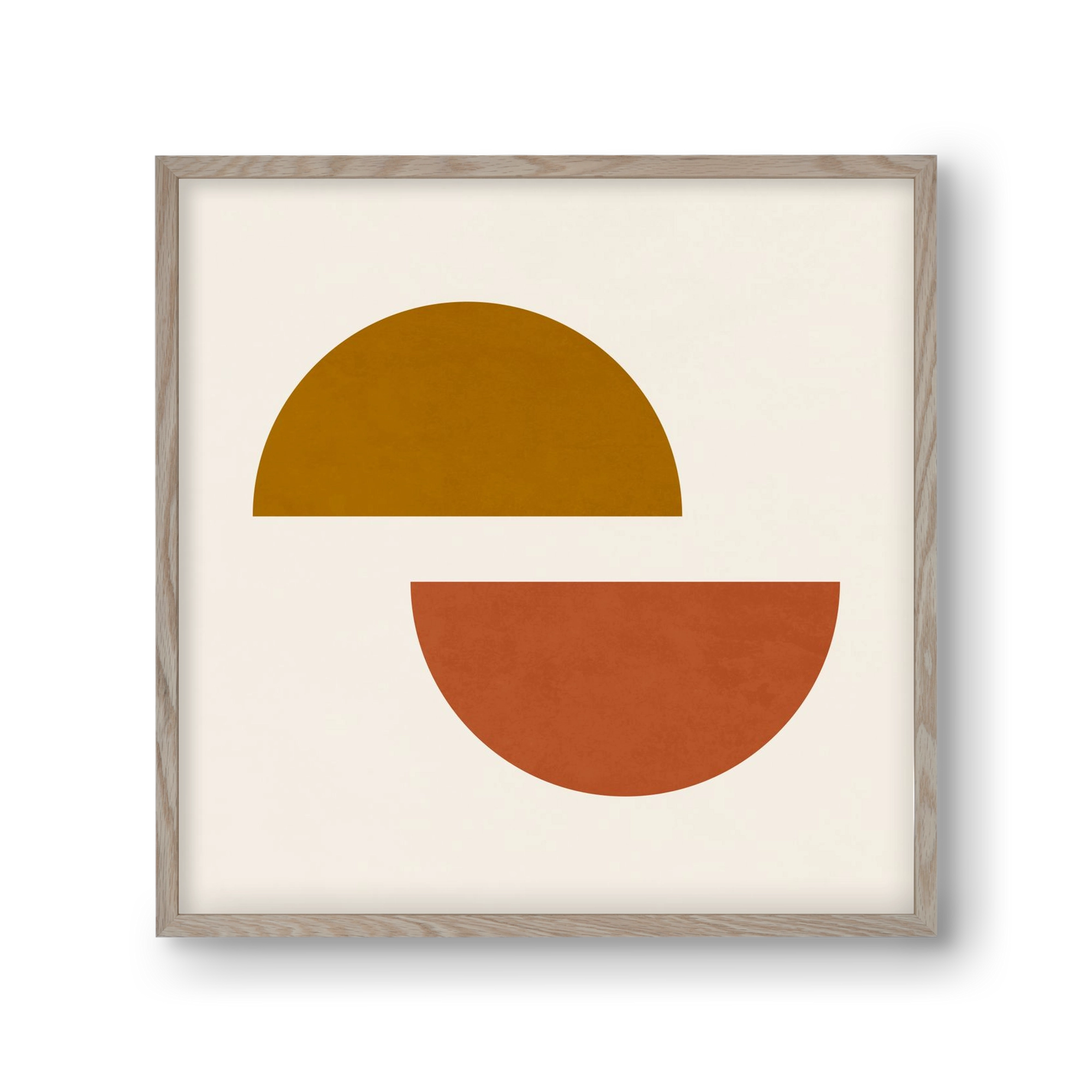 GEOMETRIC SHAPES 4, 30x30 cm (30x30 cm), Tölgy keret