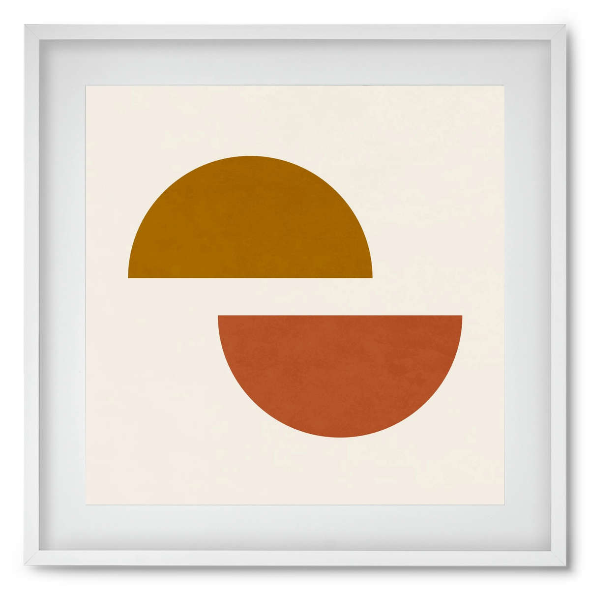 GEOMETRIC SHAPES 4, 50x50 cm (40x40 cm), Fehér keret, paszpartuval