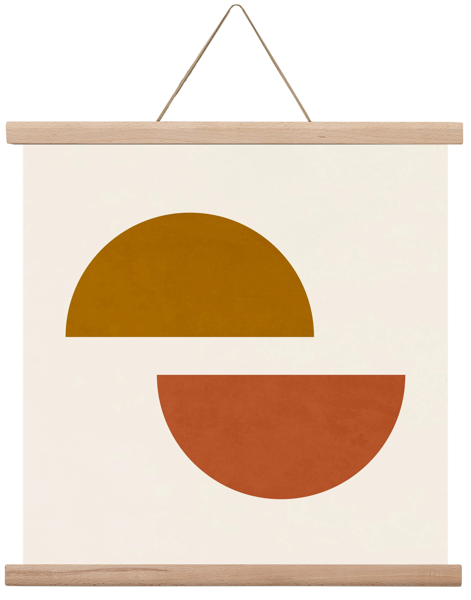 GEOMETRIC SHAPES 4, 40x40 cm (40x40 cm), Tölgy akasztó