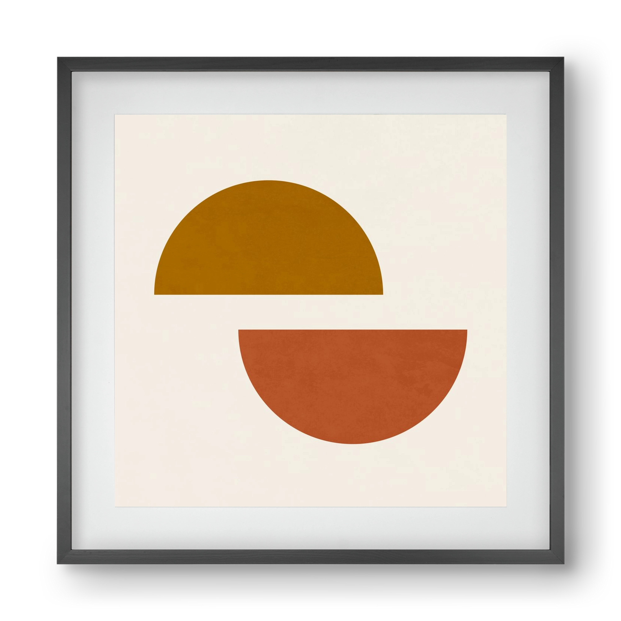 GEOMETRIC SHAPES 4, 40x40 cm (30x30 cm), Fekete keret, paszpartuval