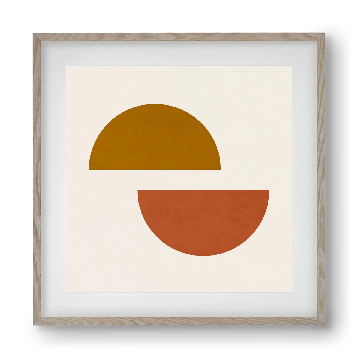 GEOMETRIC SHAPES 4, 40x40 cm (30x30 cm), Tölgy keret, paszpartuval