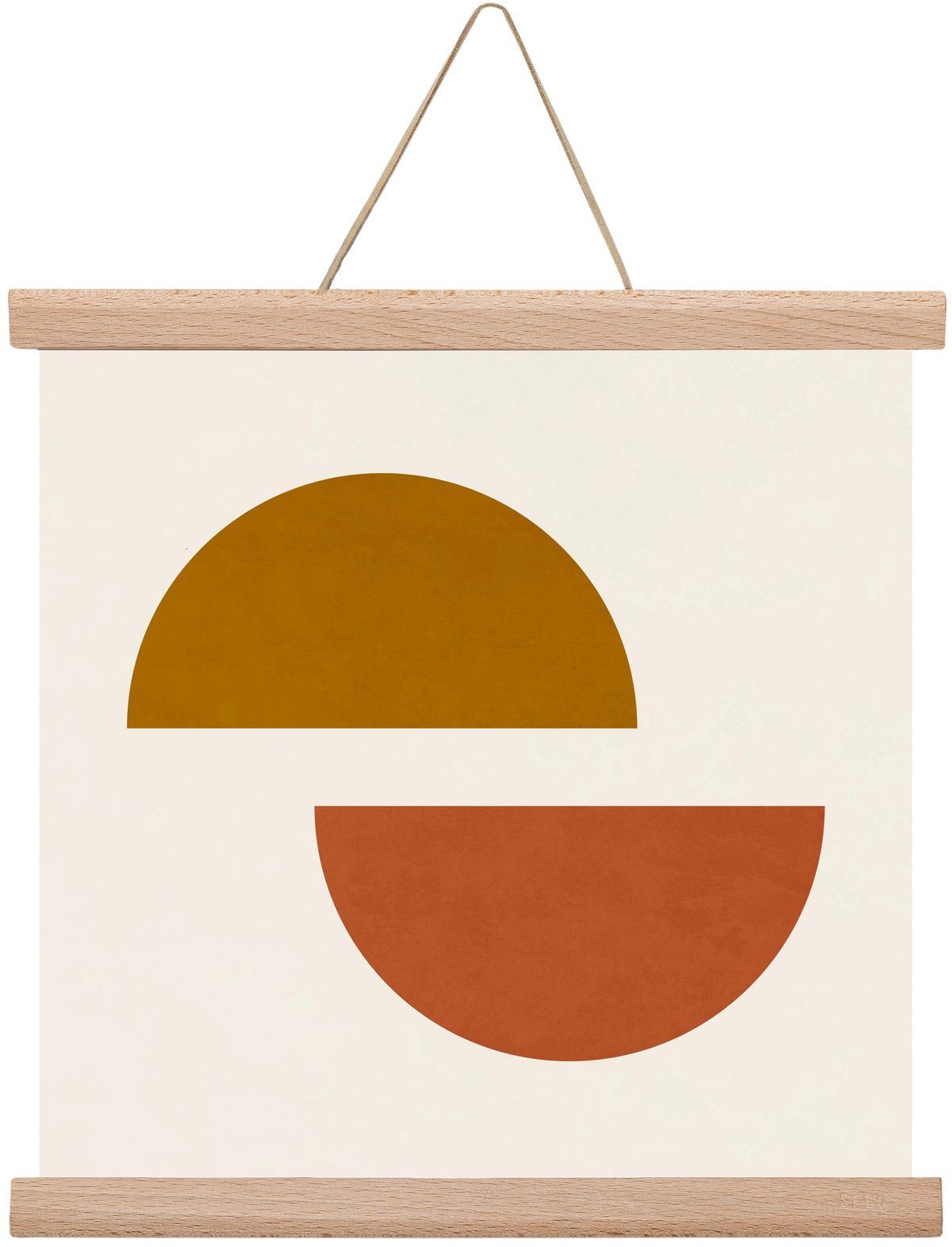 GEOMETRIC SHAPES 4, 30x30 cm (30x30 cm), Tölgy akasztó
