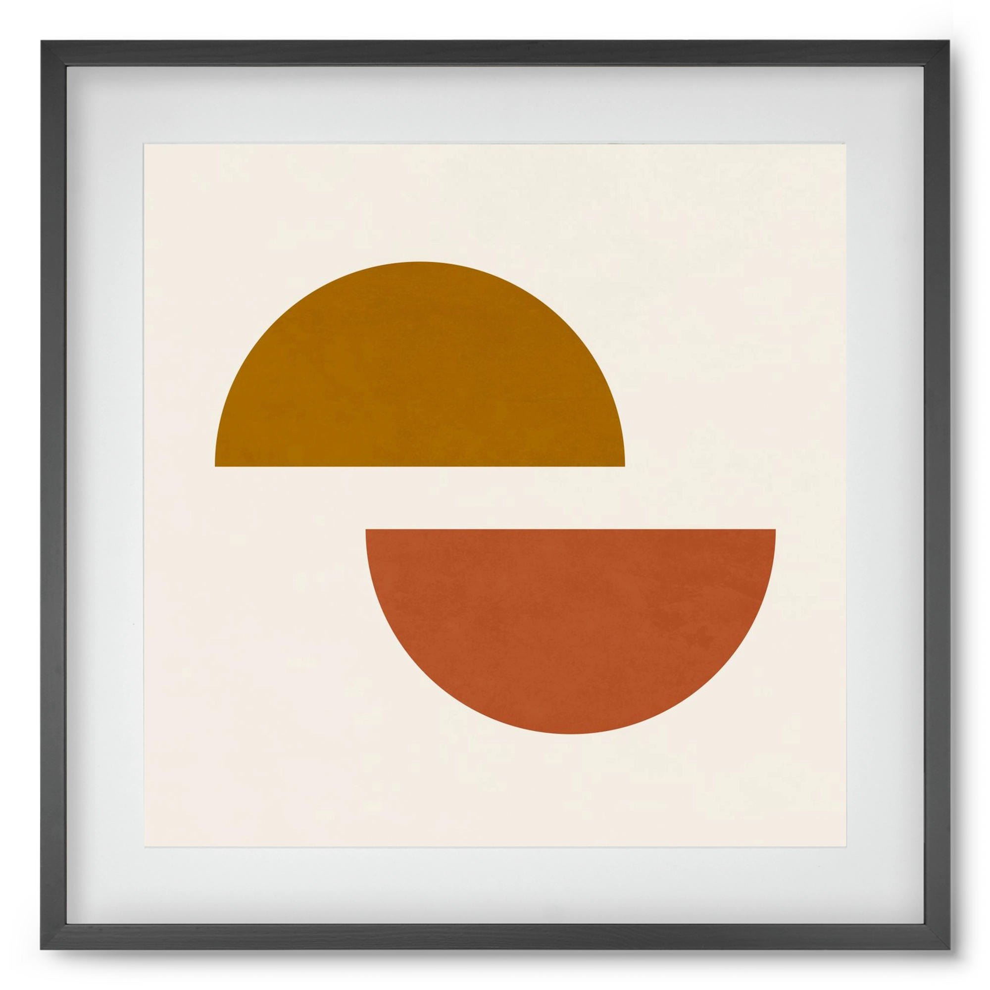 GEOMETRIC SHAPES 4, 50x50 cm (40x40 cm), Fekete keret, paszpartuval