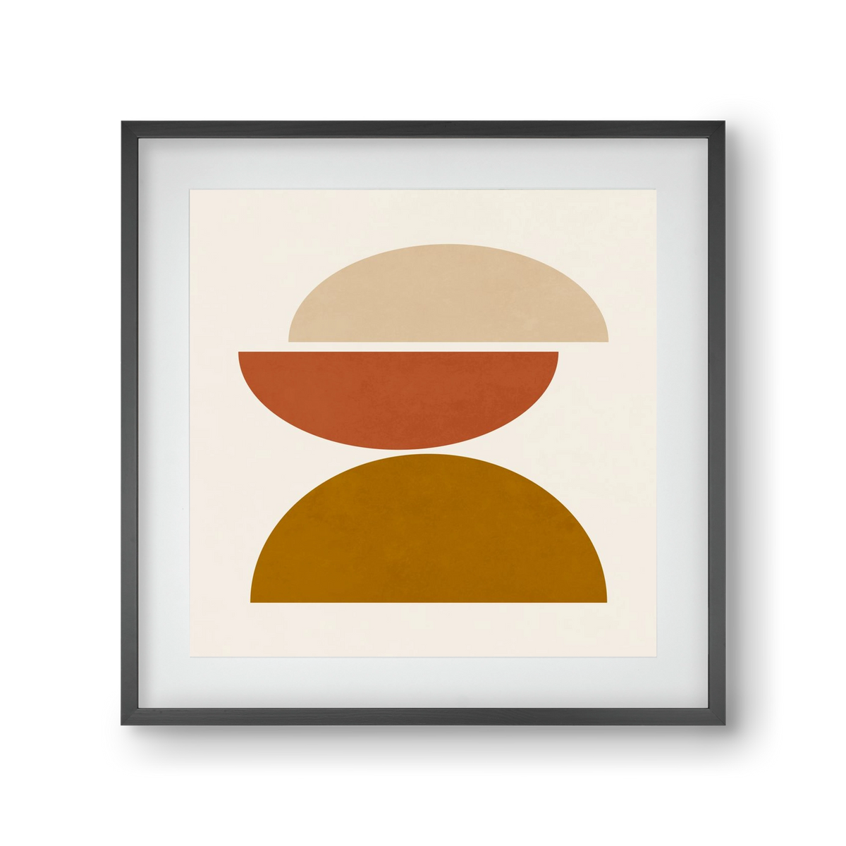 GEOMETRIC SHAPES 7, 30x30 cm (20x20 cm), Fekete keret, paszpartuval