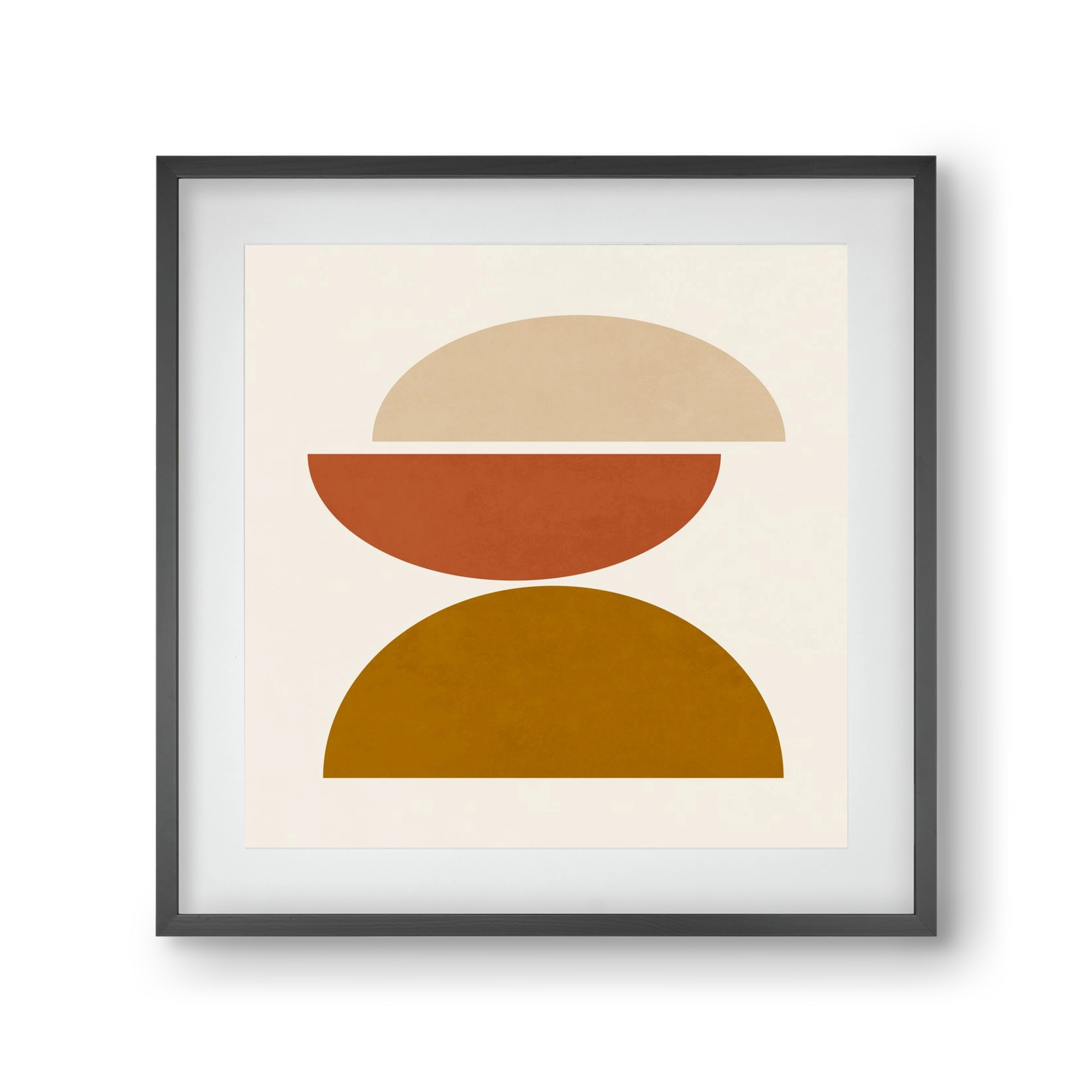 GEOMETRIC SHAPES 7, 30x30 cm (20x20 cm), Fekete keret, paszpartuval