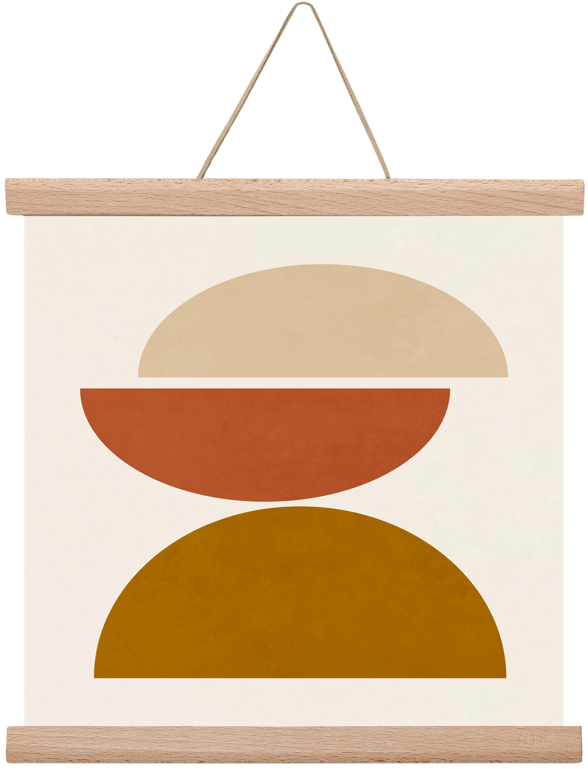 GEOMETRIC SHAPES 7, 30x30 cm (30x30 cm), Tölgy akasztó