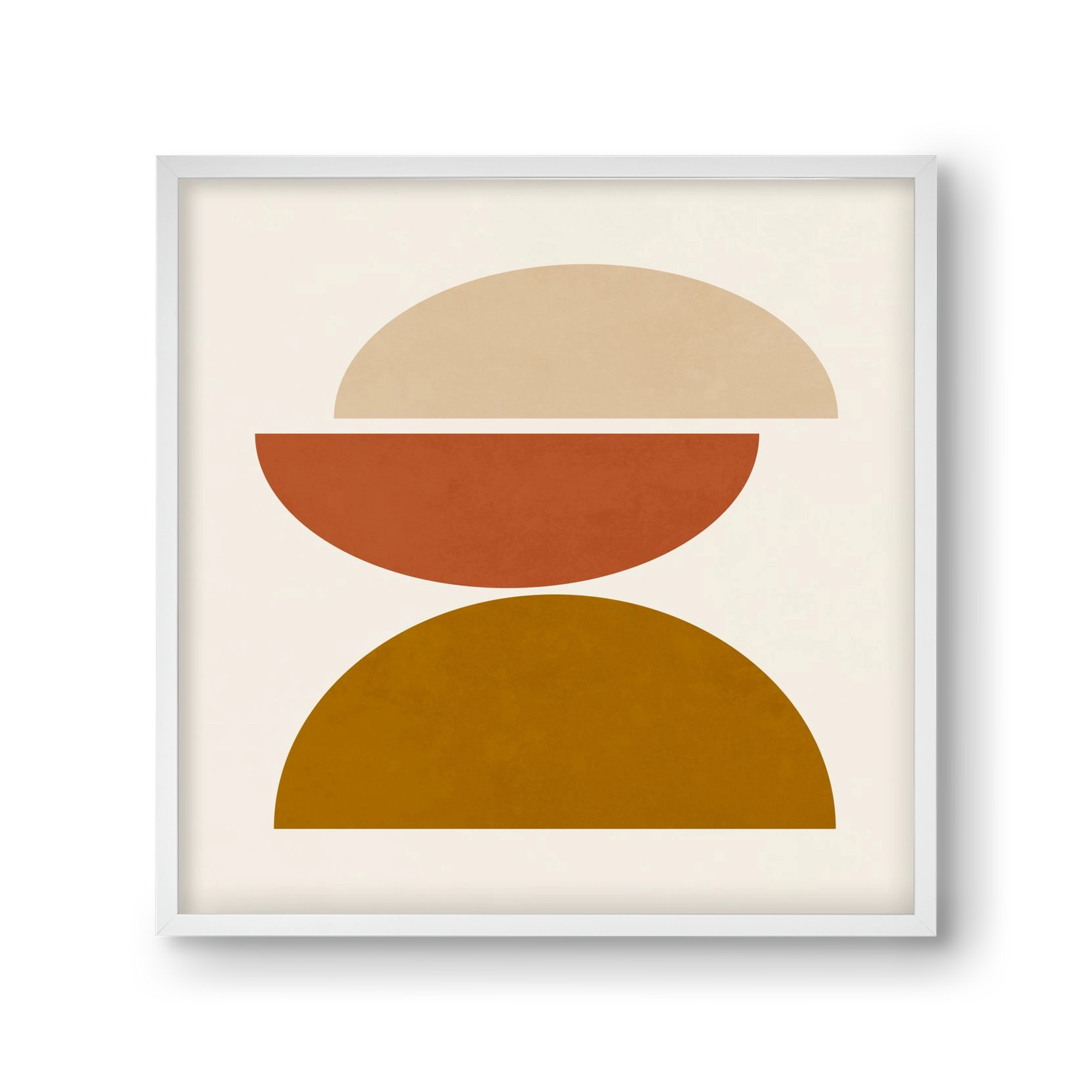 GEOMETRIC SHAPES 7, 30x30 cm (30x30 cm), Fehér keret