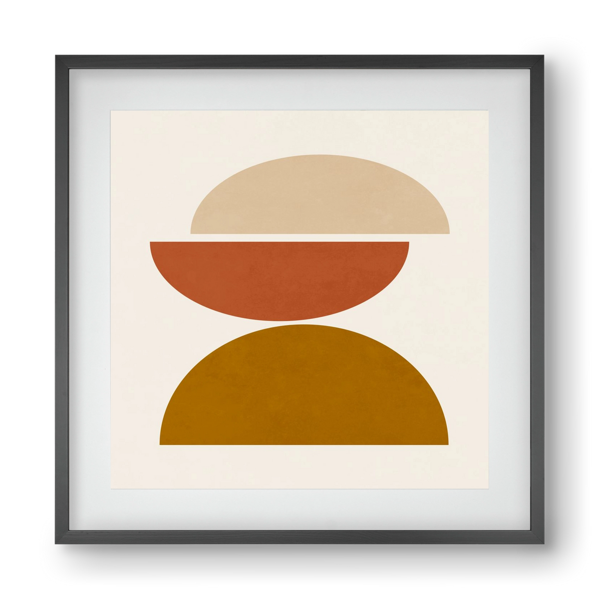 GEOMETRIC SHAPES 7, 40x40 cm (30x30 cm), Fekete keret, paszpartuval