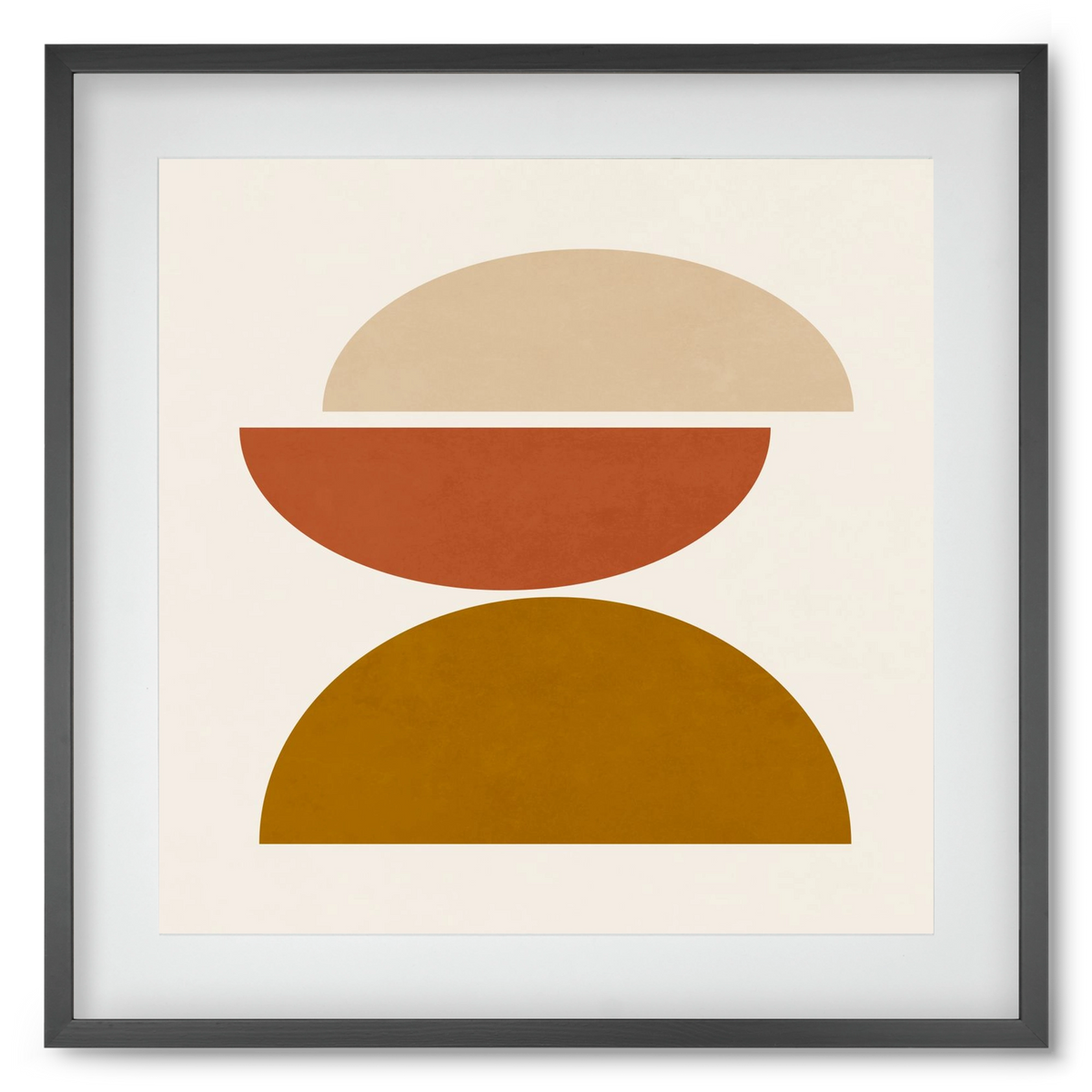 GEOMETRIC SHAPES 7, 50x50 cm (40x40 cm), Fekete keret, paszpartuval