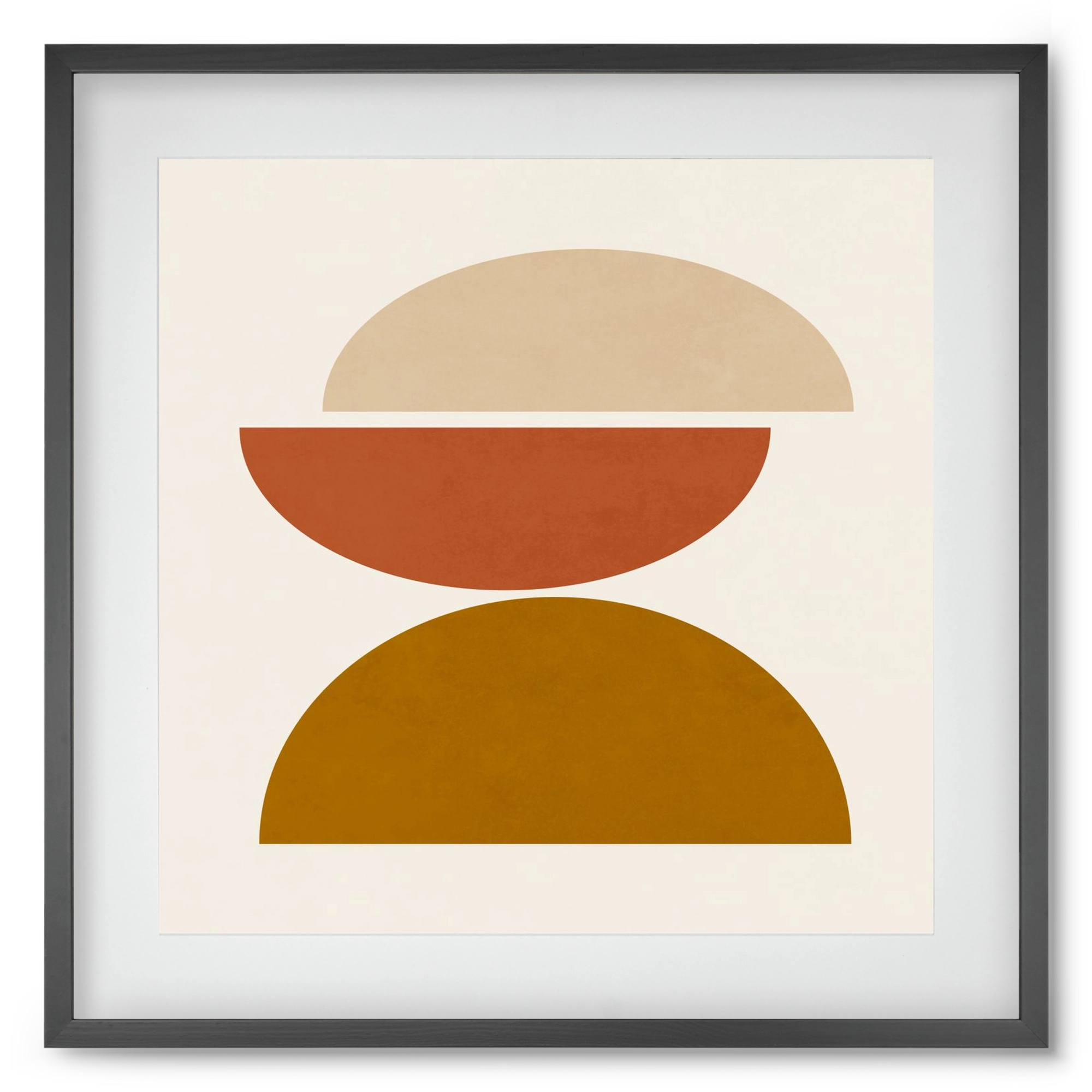 GEOMETRIC SHAPES 7, 50x50 cm (40x40 cm), Fekete keret, paszpartuval