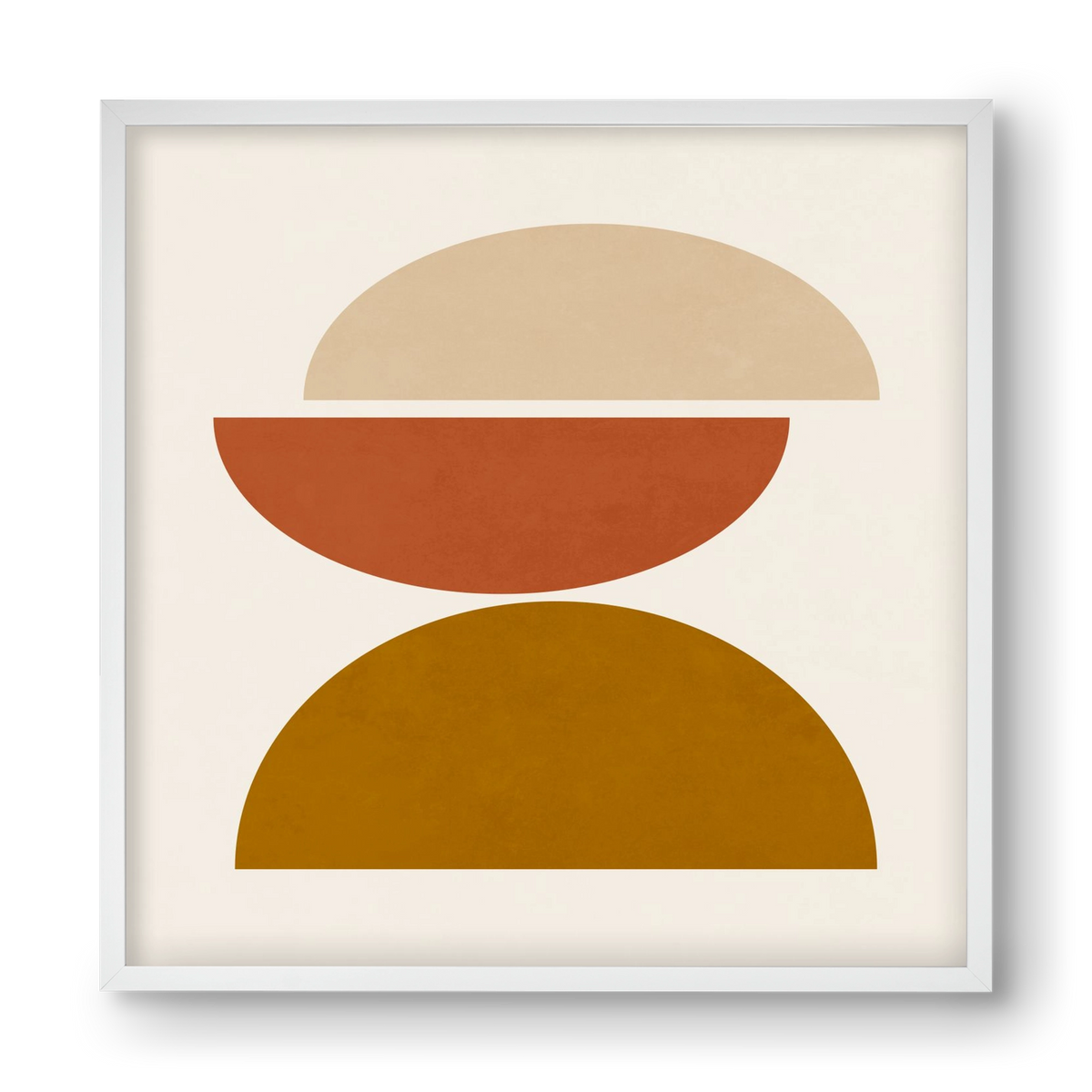 GEOMETRIC SHAPES 7, 40x40 cm (40x40 cm), Fehér keret