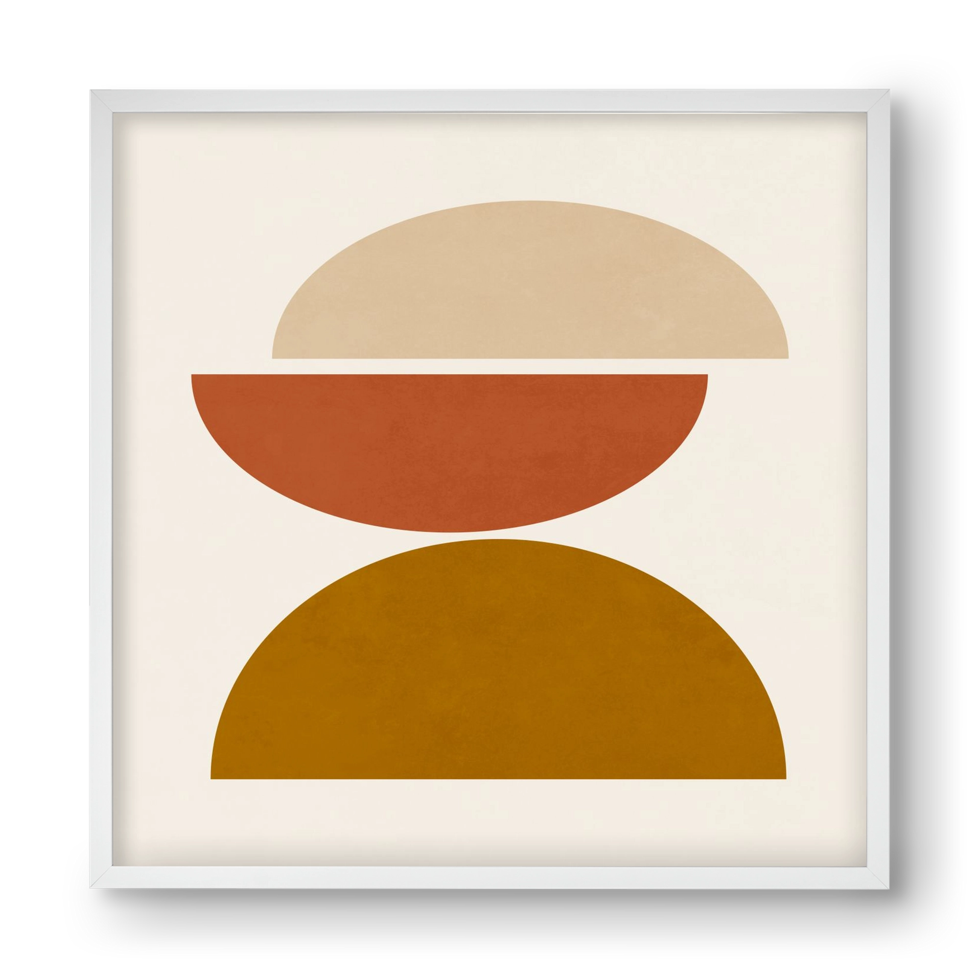 GEOMETRIC SHAPES 7, 40x40 cm (40x40 cm), Fehér keret