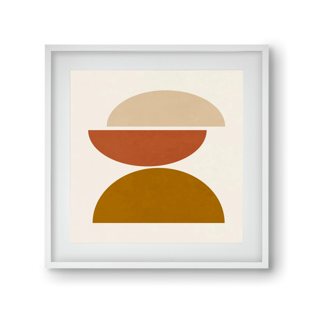 GEOMETRIC SHAPES 7, 30x30 cm (20x20 cm), Fehér keret, paszpartuval