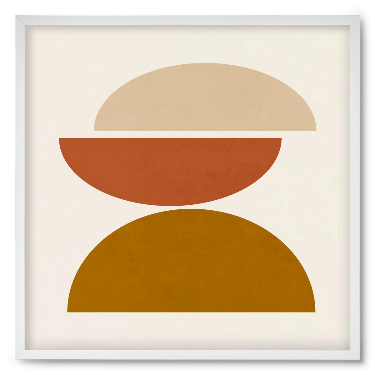 GEOMETRIC SHAPES 7, 50x50 cm (50x50 cm), Fehér keret