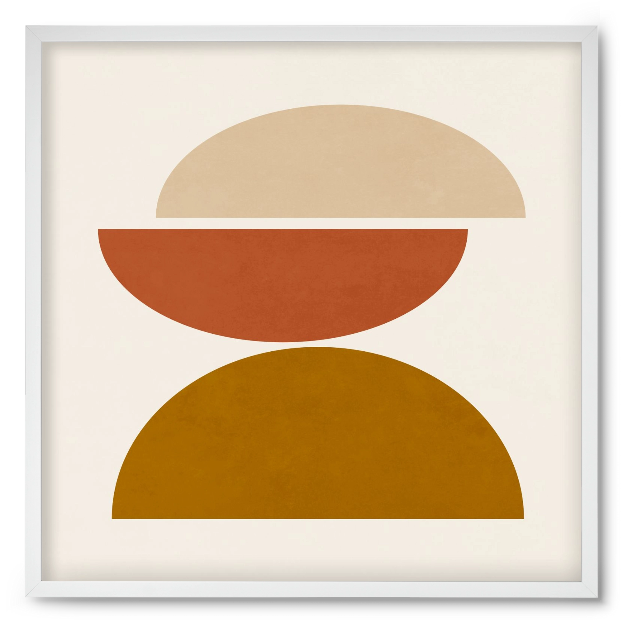 GEOMETRIC SHAPES 7, 50x50 cm (50x50 cm), Fehér keret