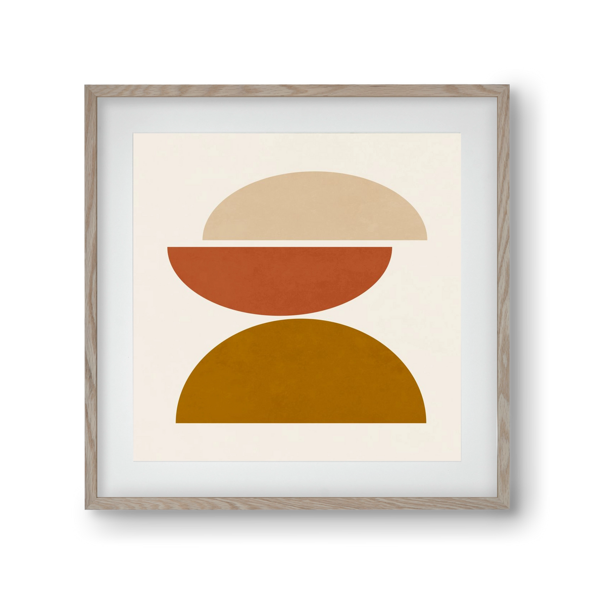 GEOMETRIC SHAPES 7, 30x30 cm (20x20 cm), Tölgy keret, paszpartuval