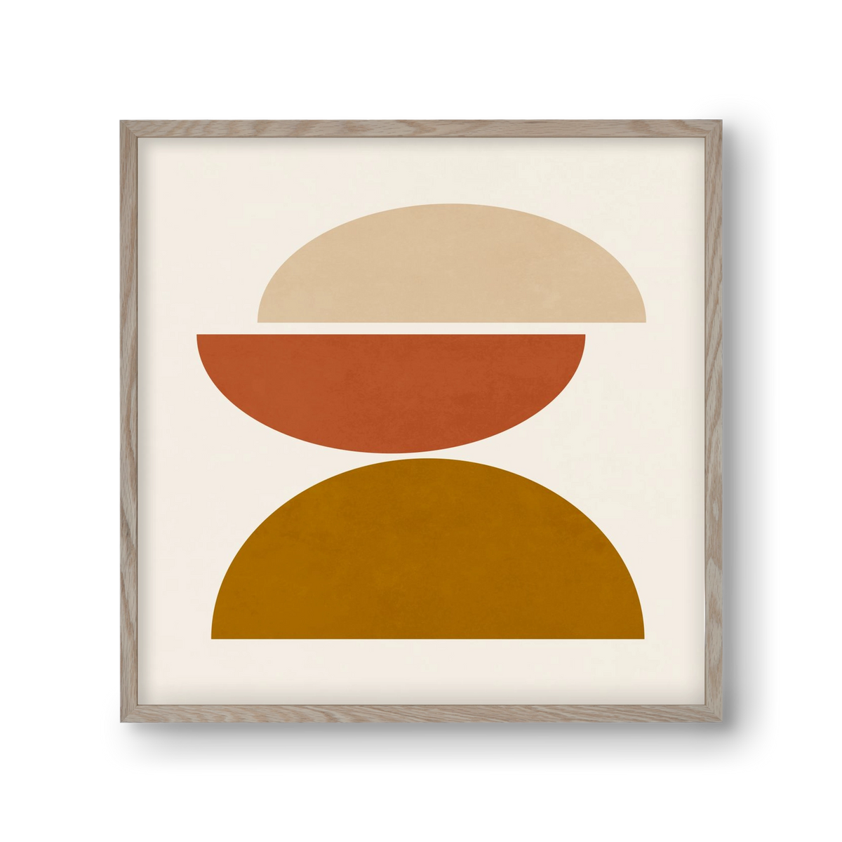 GEOMETRIC SHAPES 7, 30x30 cm (30x30 cm), Tölgy keret