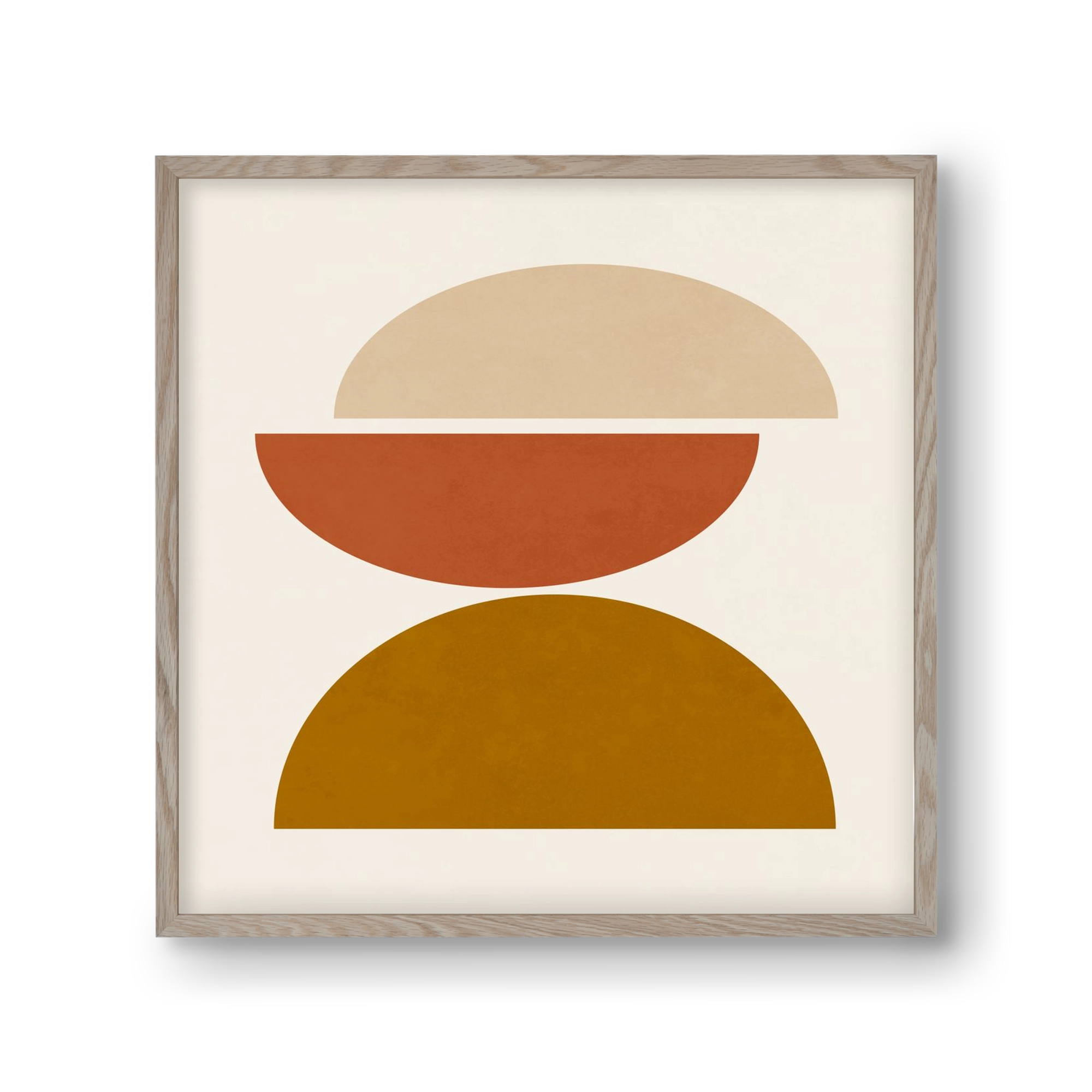 GEOMETRIC SHAPES 7, 30x30 cm (30x30 cm), Tölgy keret