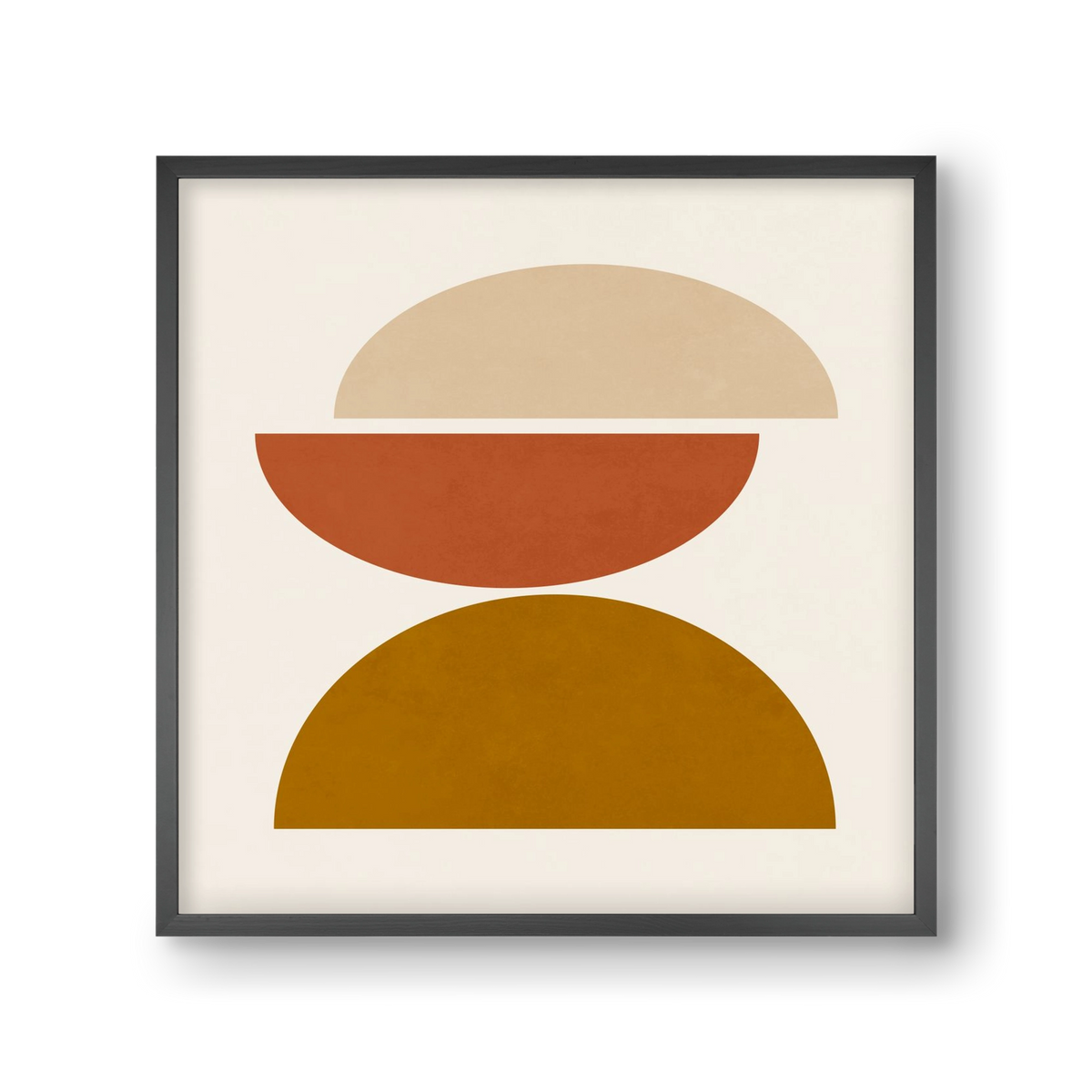 GEOMETRIC SHAPES 7, 30x30 cm (30x30 cm), Fekete keret