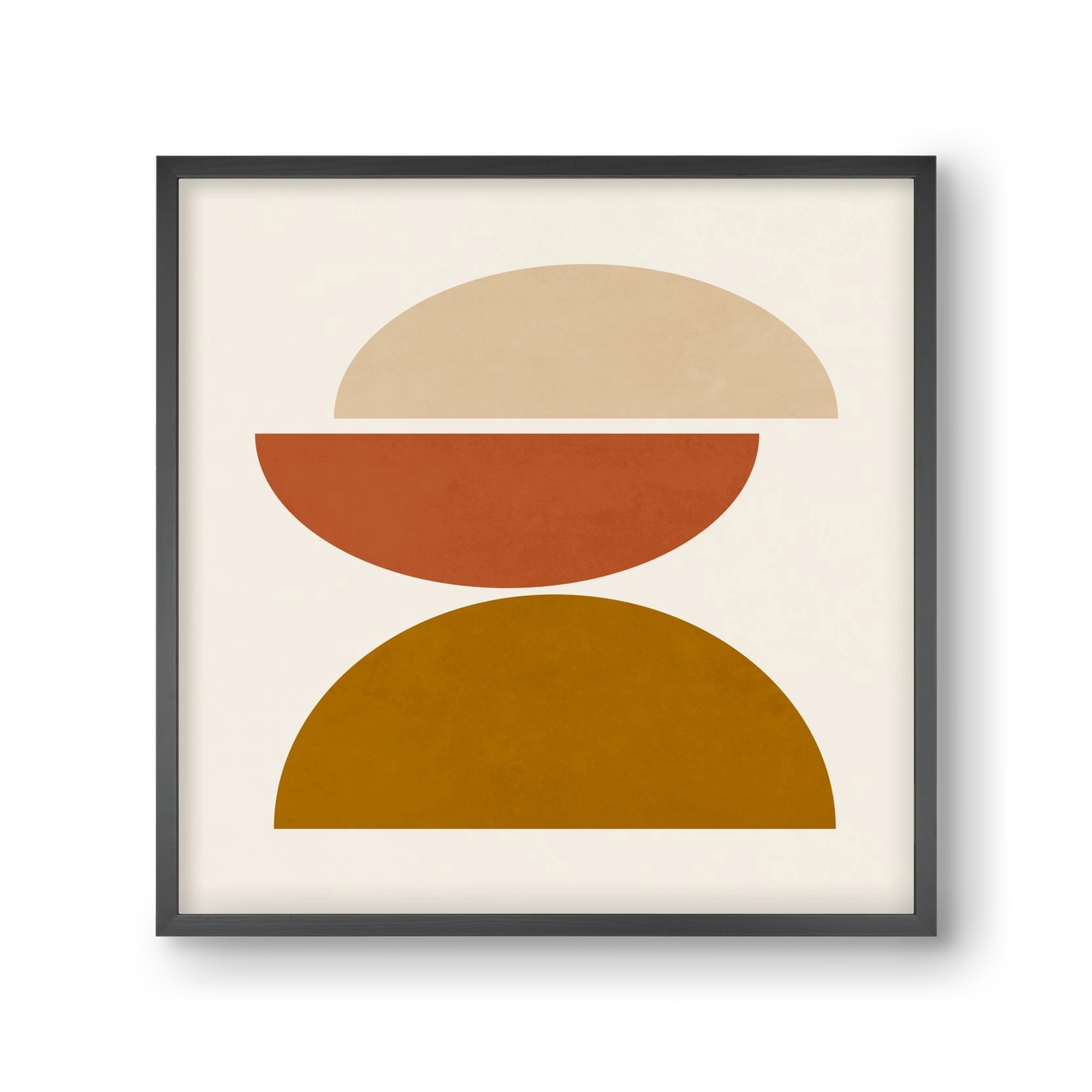 GEOMETRIC SHAPES 7, 30x30 cm (30x30 cm), Fekete keret