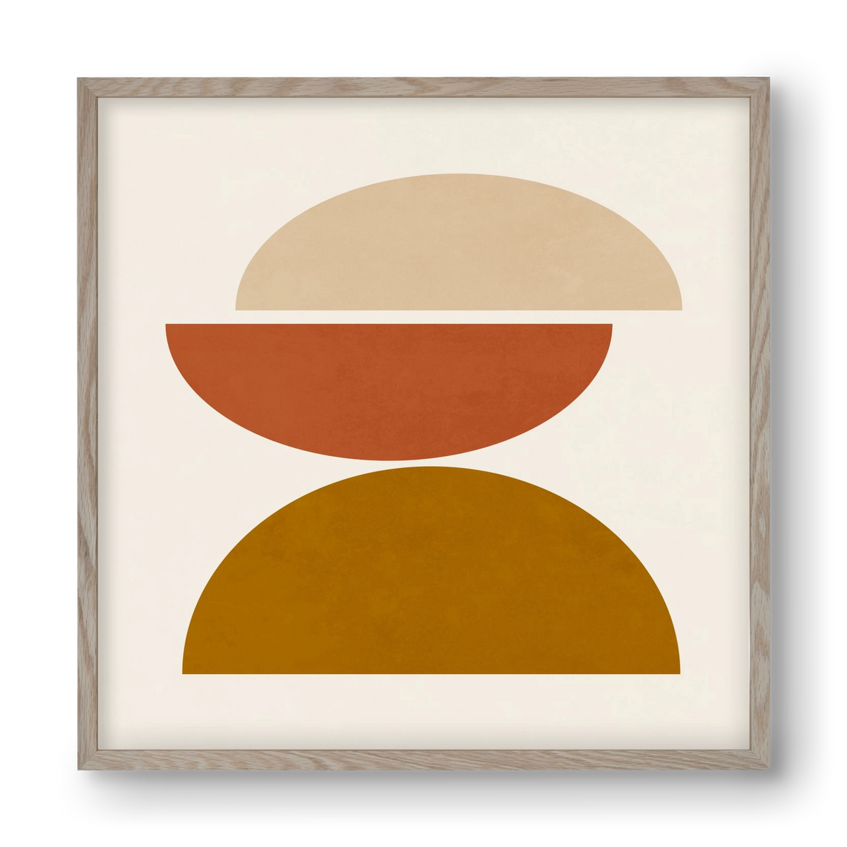 GEOMETRIC SHAPES 7, 40x40 cm (40x40 cm), Tölgy keret