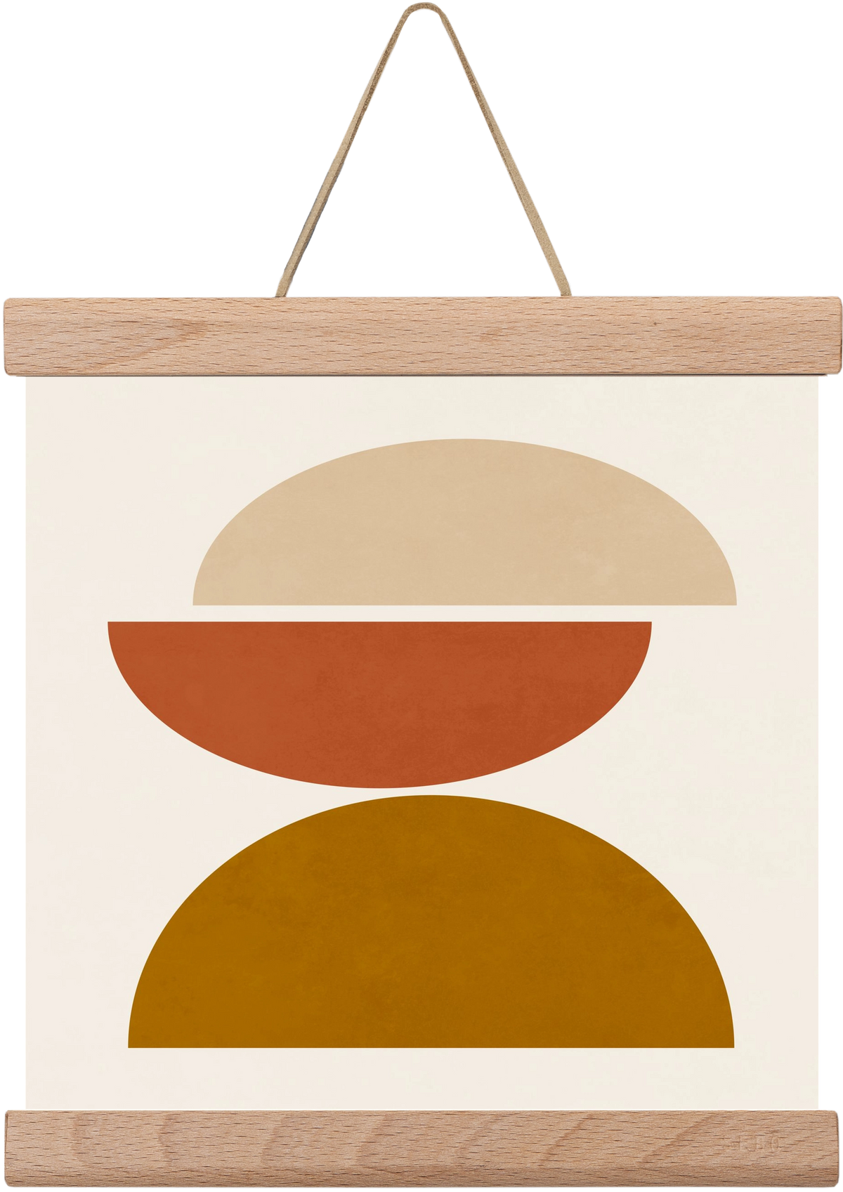 GEOMETRIC SHAPES 7, 20x20 cm (20x20 cm), Tölgy akasztó