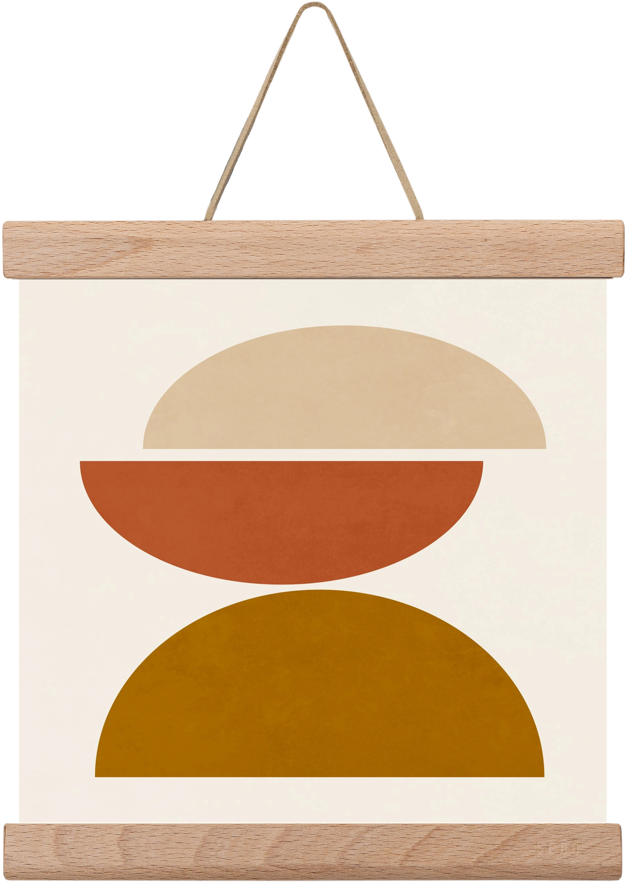 GEOMETRIC SHAPES 7, 20x20 cm (20x20 cm), Tölgy akasztó