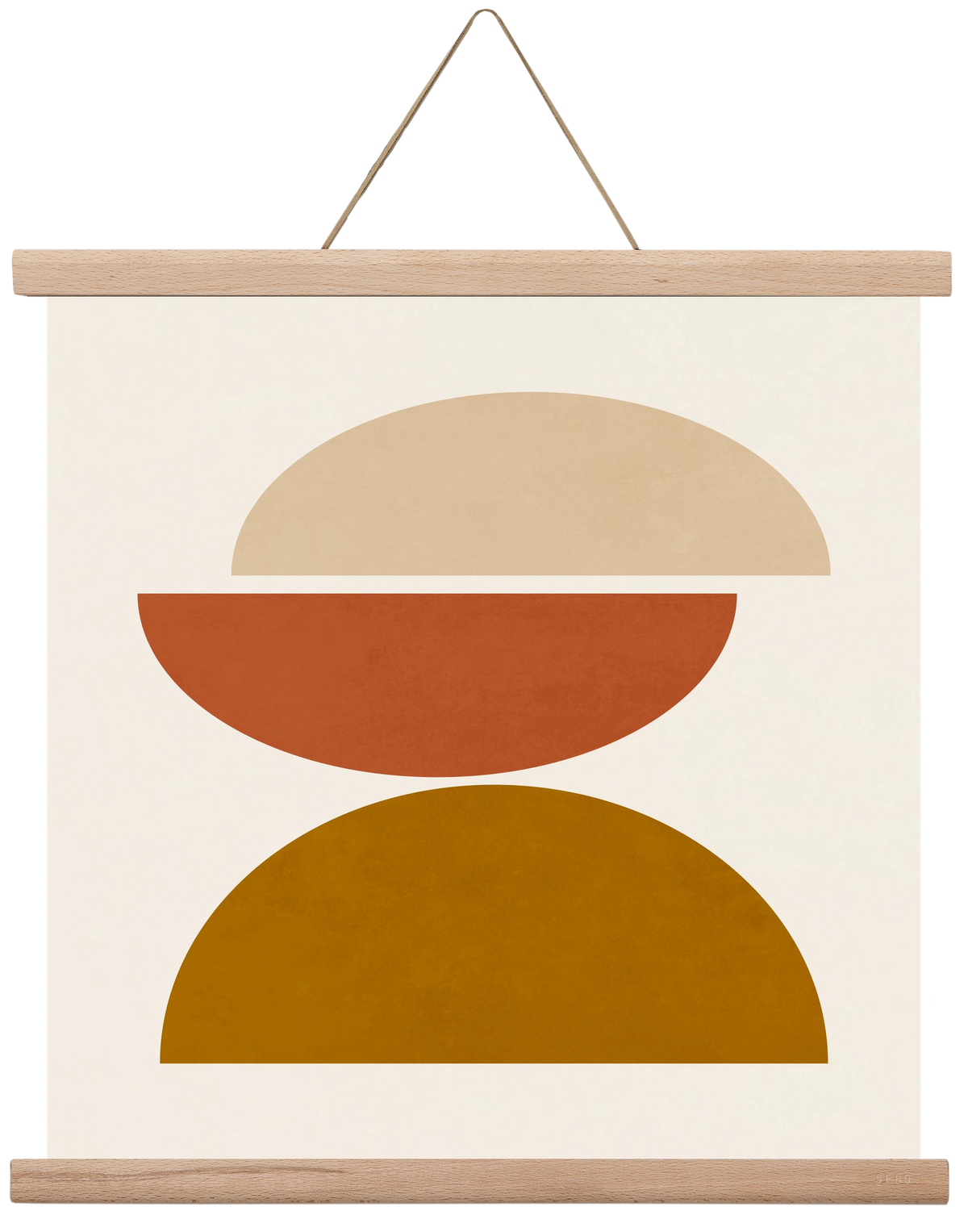GEOMETRIC SHAPES 7, 40x40 cm (40x40 cm), Tölgy akasztó