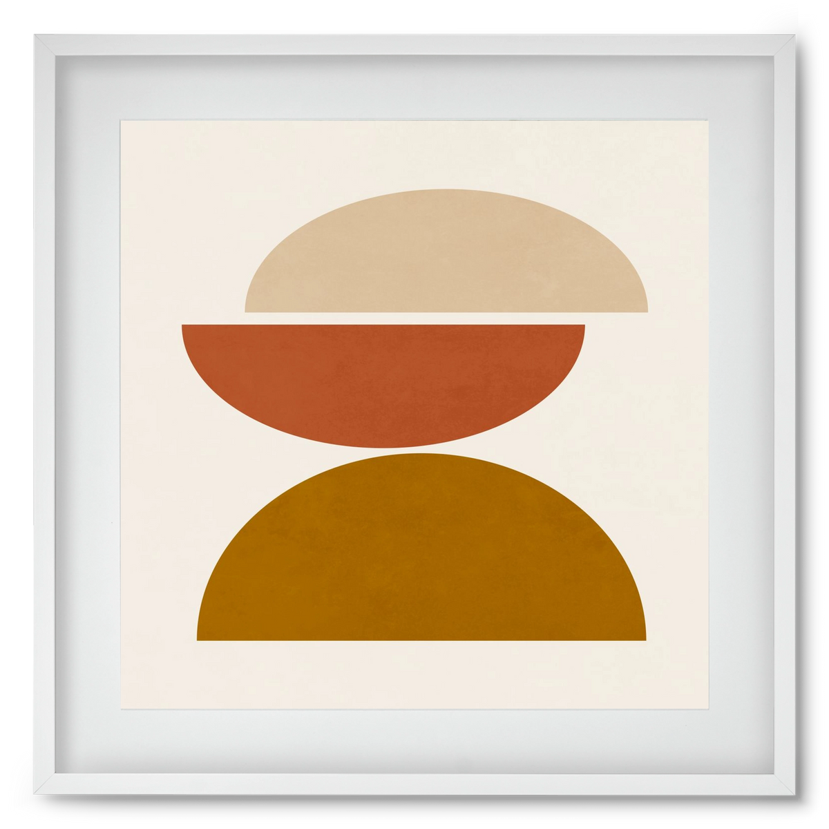 GEOMETRIC SHAPES 7, 50x50 cm (40x40 cm), Fehér keret, paszpartuval