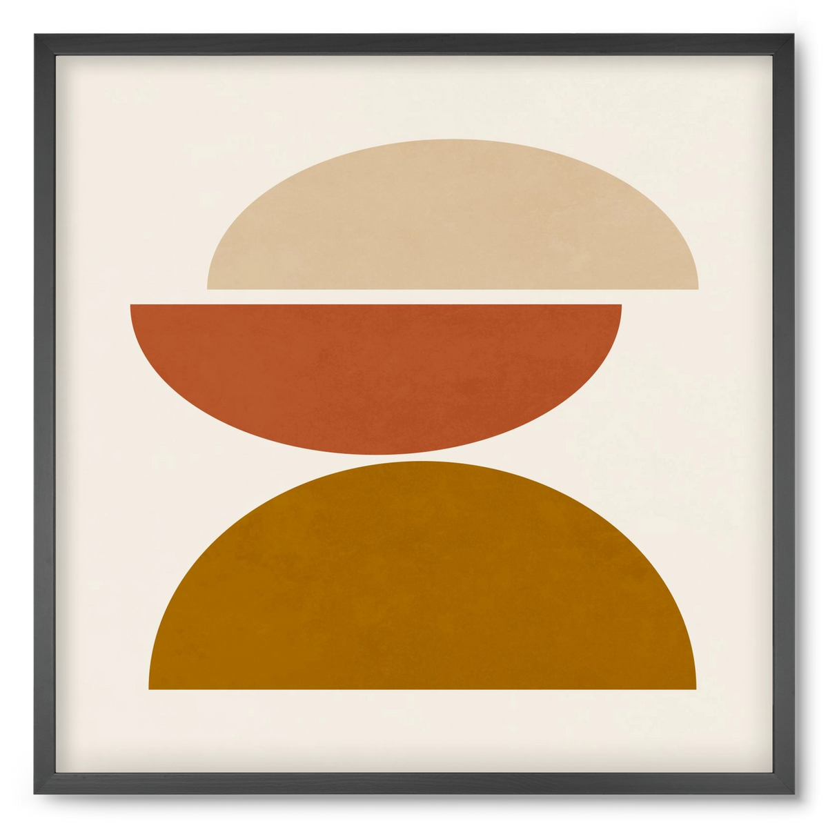 GEOMETRIC SHAPES 7, 50x50 cm (50x50 cm), Fekete keret