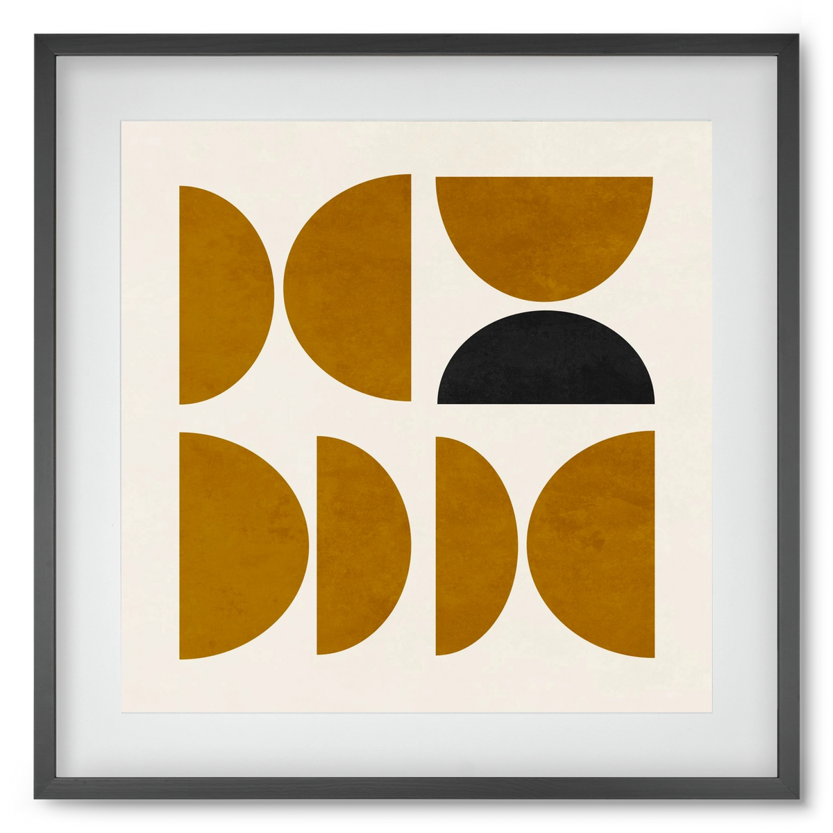 GEOMETRIC SHAPES 8, 50x50 cm (40x40 cm), Fekete keret, paszpartuval