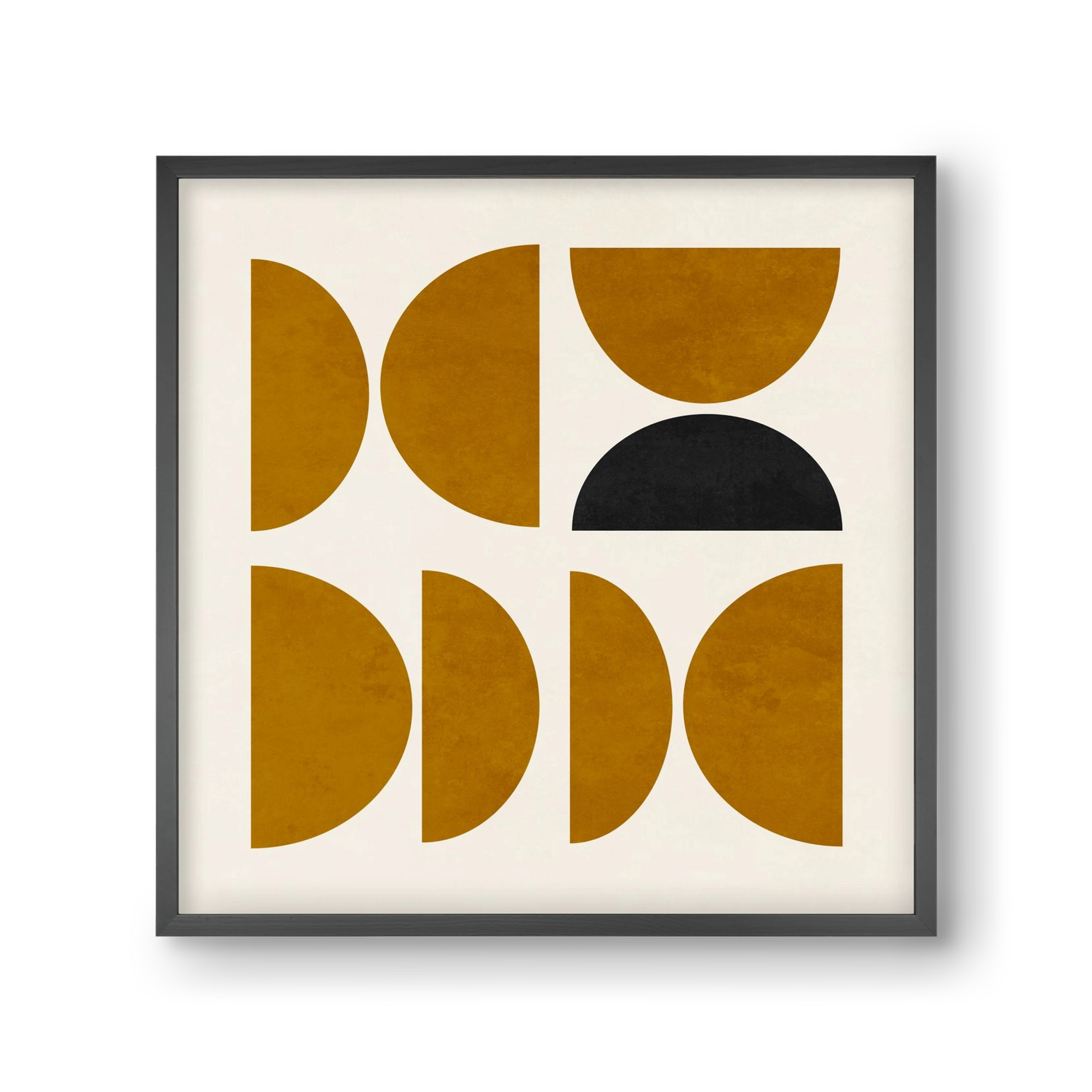 GEOMETRIC SHAPES 8, 30x30 cm (30x30 cm), Fekete keret