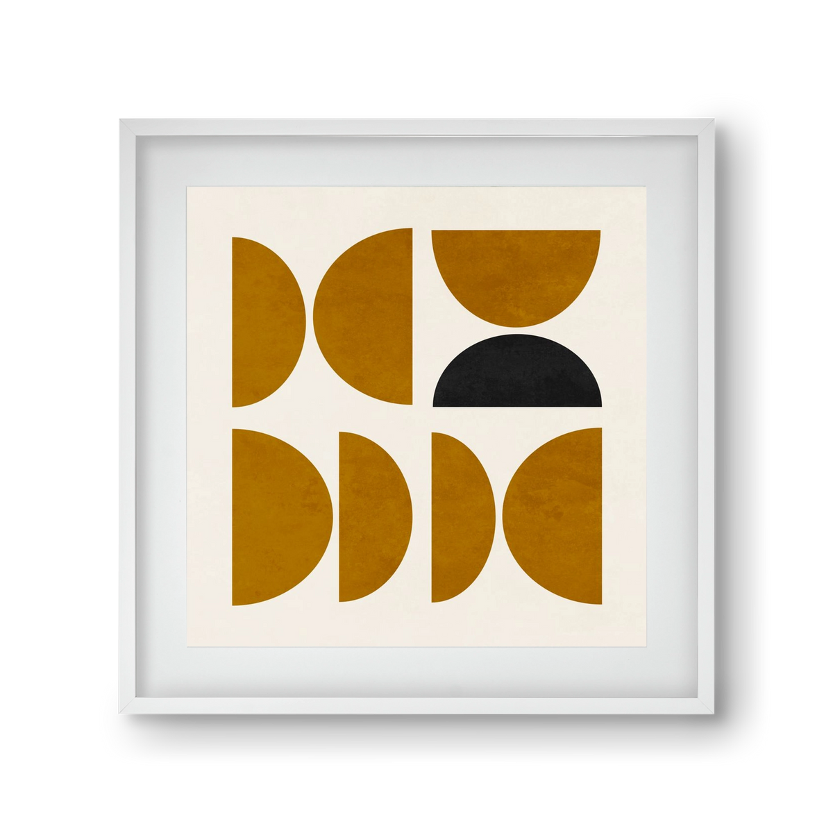 GEOMETRIC SHAPES 8, 30x30 cm (20x20 cm), Fehér keret, paszpartuval