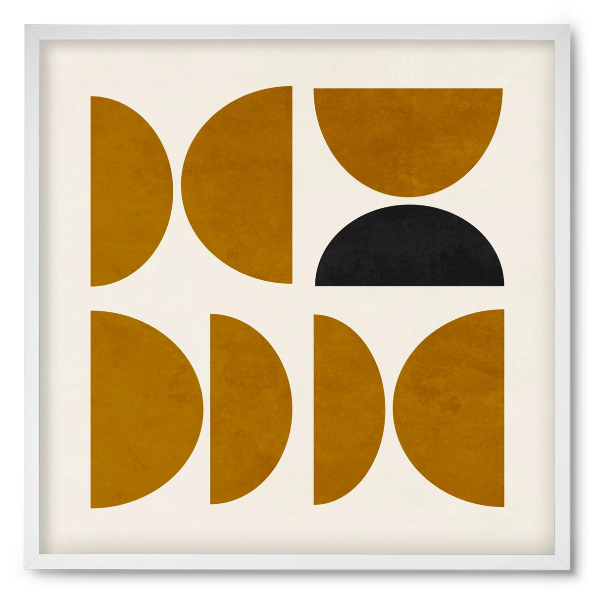 GEOMETRIC SHAPES 8, 50x50 cm (50x50 cm), Fehér keret