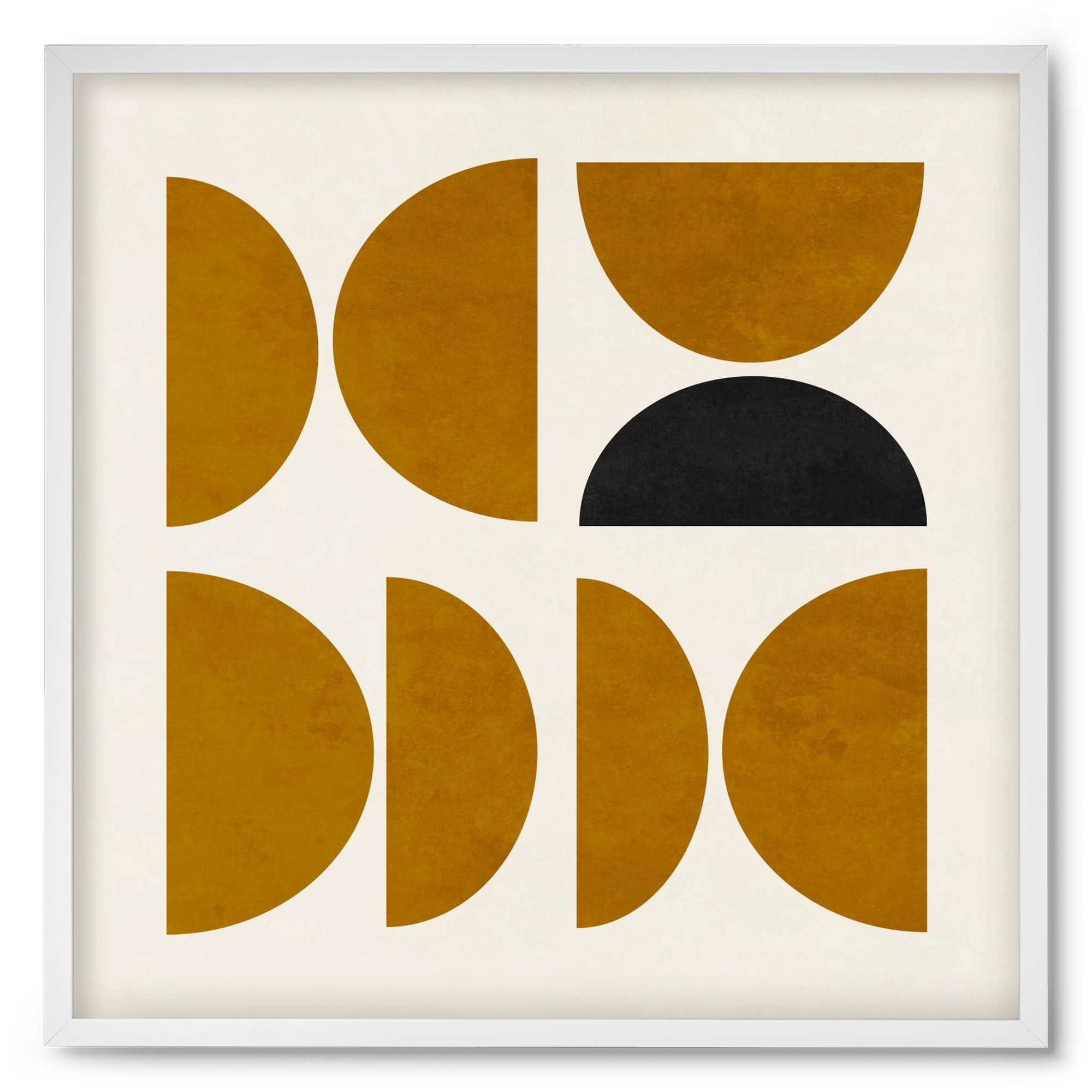 GEOMETRIC SHAPES 8, 50x50 cm (50x50 cm), Fehér keret