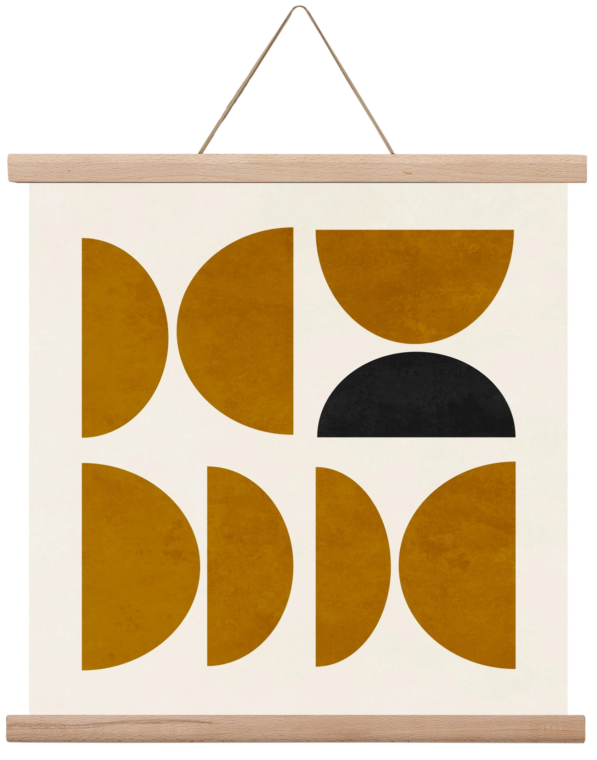 GEOMETRIC SHAPES 8, 40x40 cm (40x40 cm), Tölgy akasztó