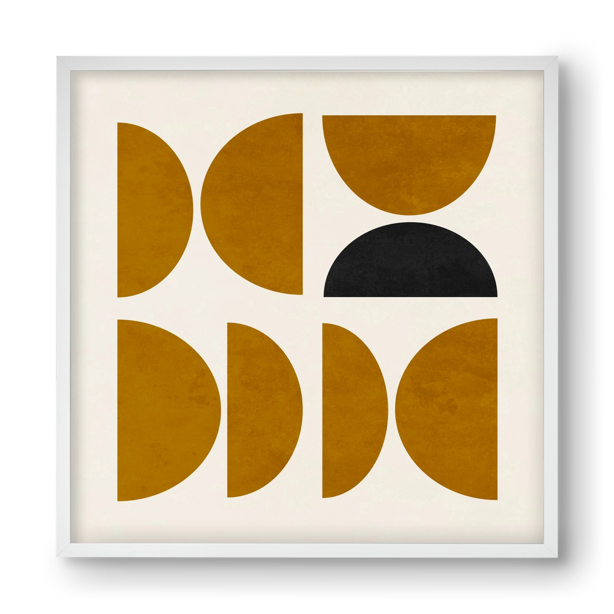 GEOMETRIC SHAPES 8, 40x40 cm (40x40 cm), Fehér keret