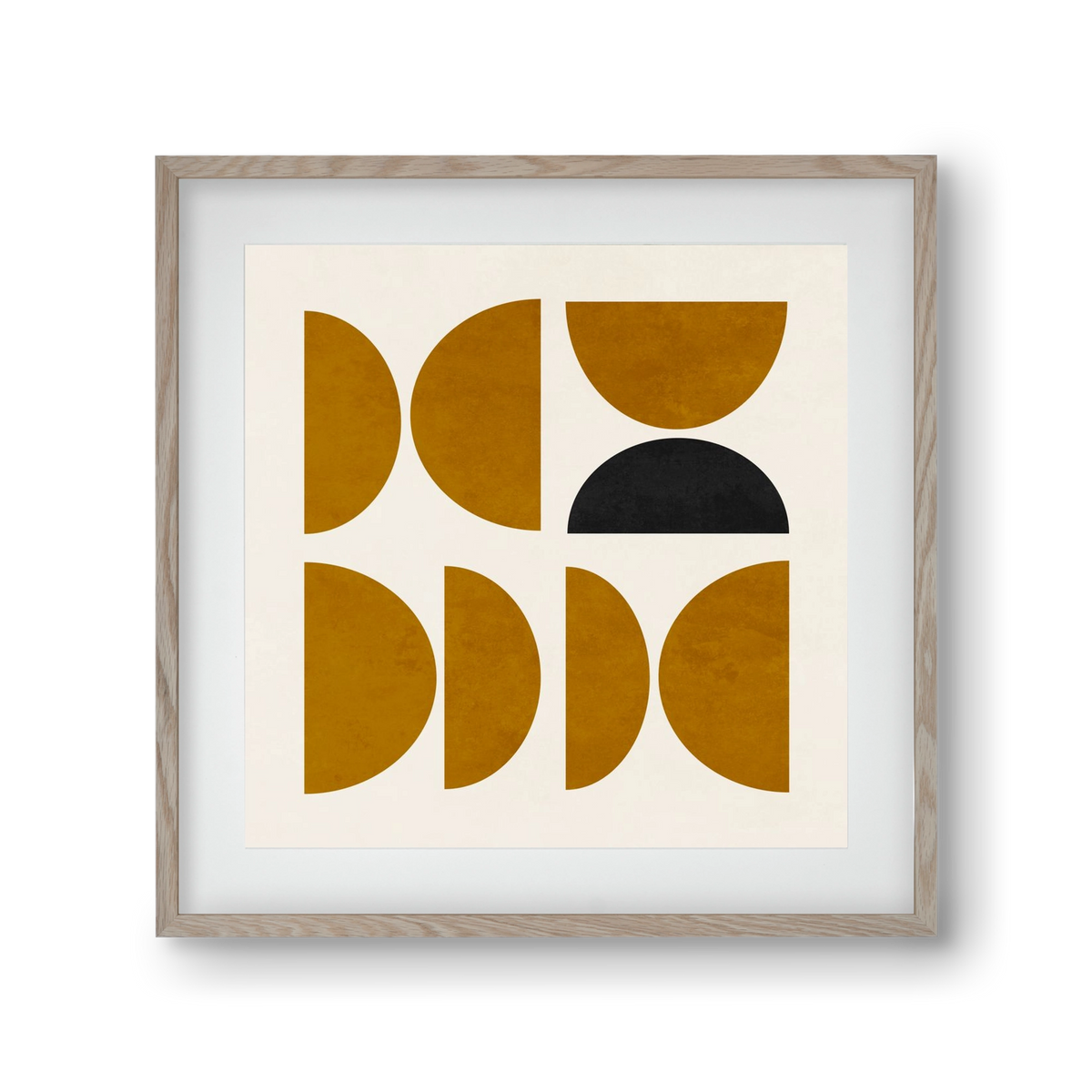 GEOMETRIC SHAPES 8, 30x30 cm (20x20 cm), Tölgy keret, paszpartuval