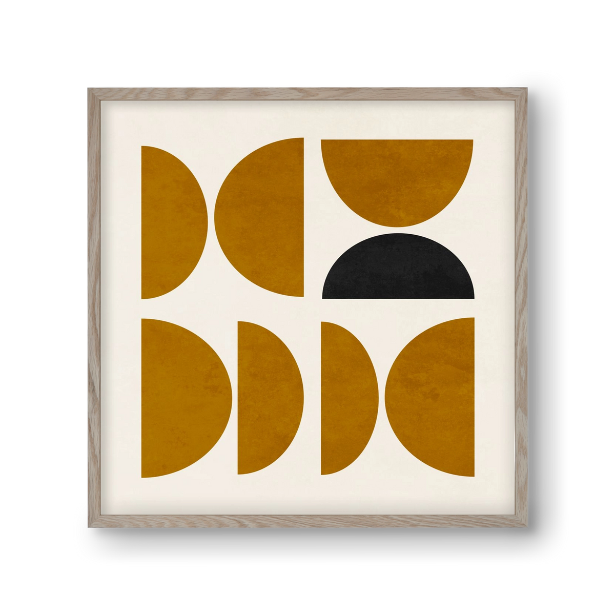 GEOMETRIC SHAPES 8, 30x30 cm (30x30 cm), Tölgy keret