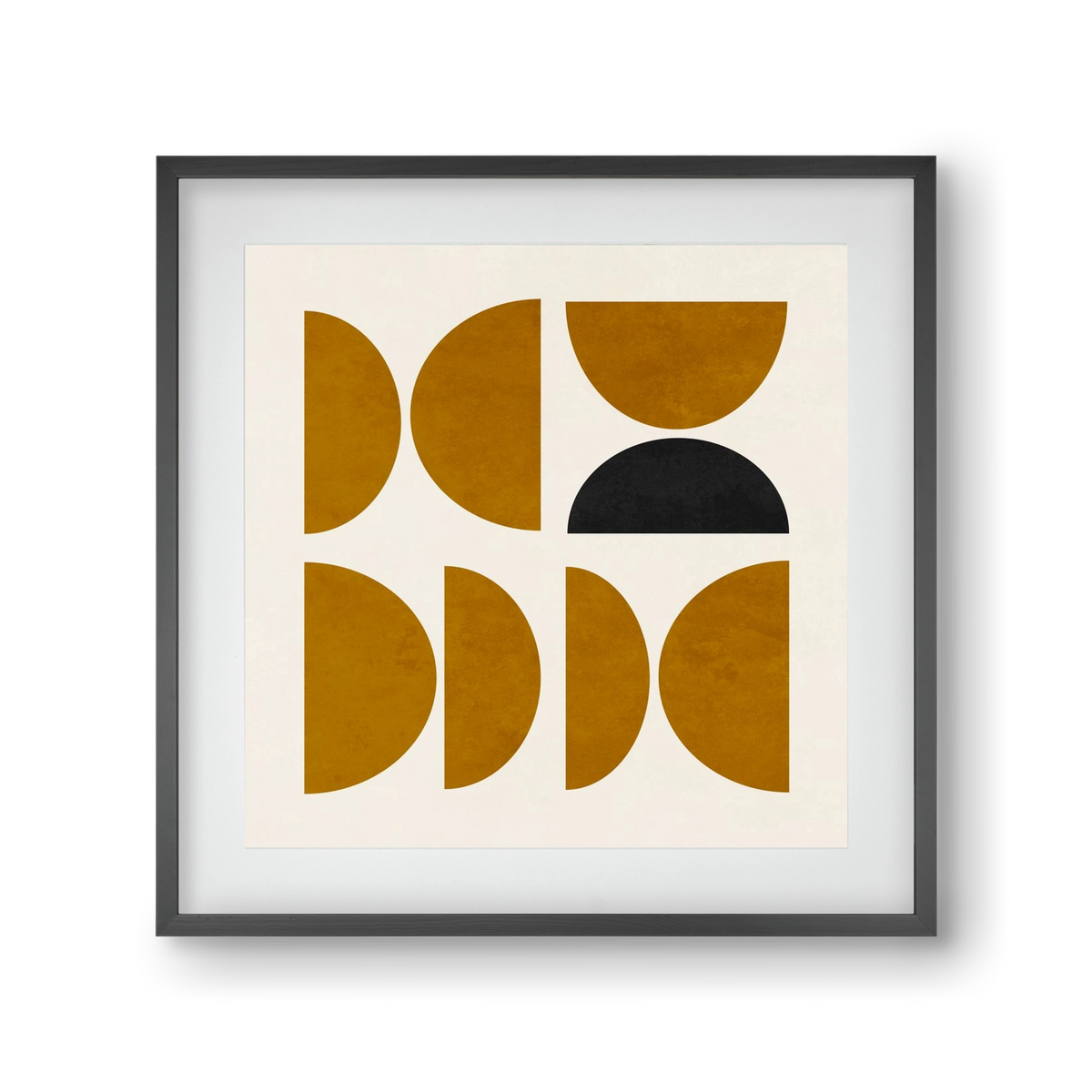 GEOMETRIC SHAPES 8, 30x30 cm (20x20 cm), Fekete keret, paszpartuval