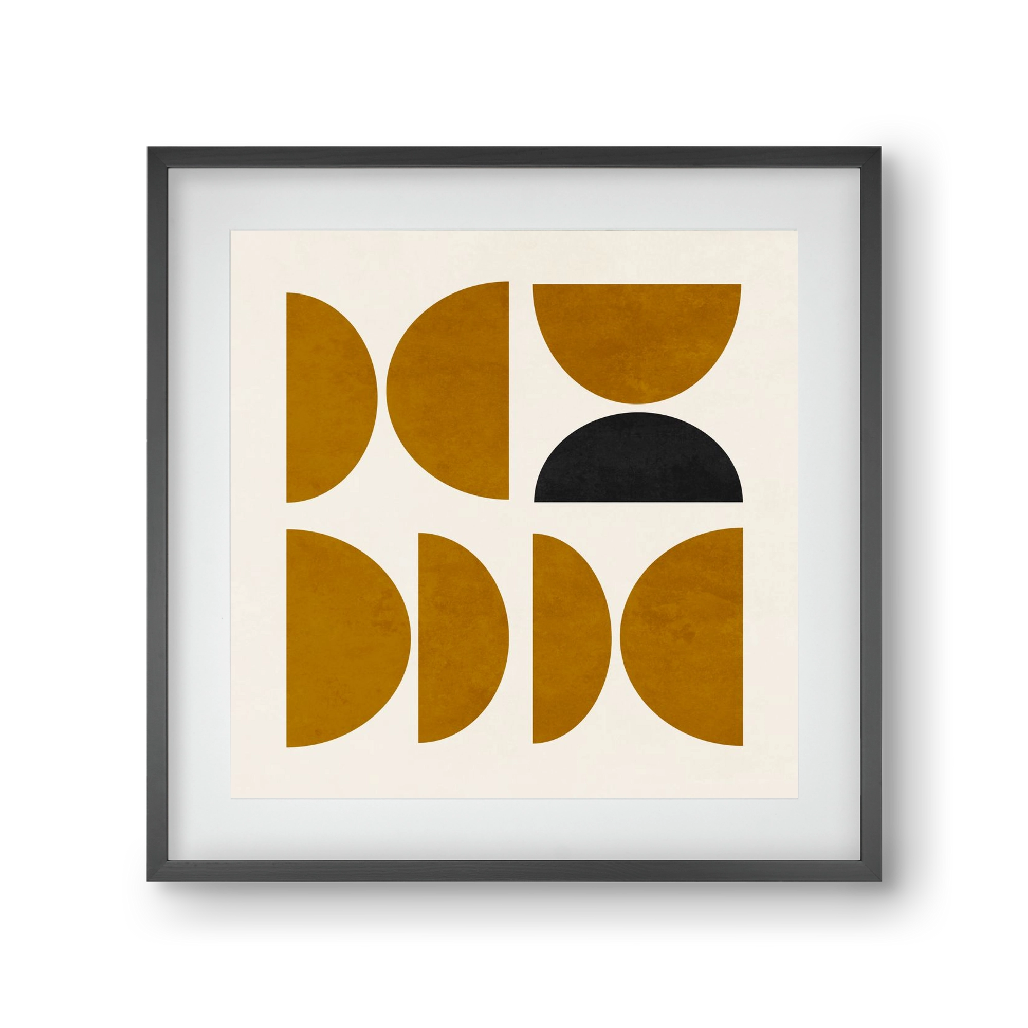 GEOMETRIC SHAPES 8, 30x30 cm (20x20 cm), Fekete keret, paszpartuval