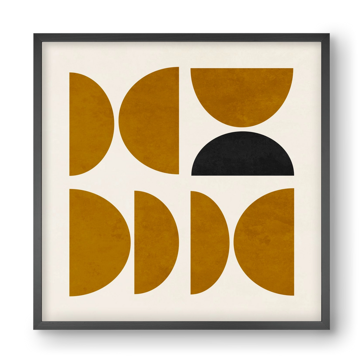 GEOMETRIC SHAPES 8, 40x40 cm (40x40 cm), Fekete keret