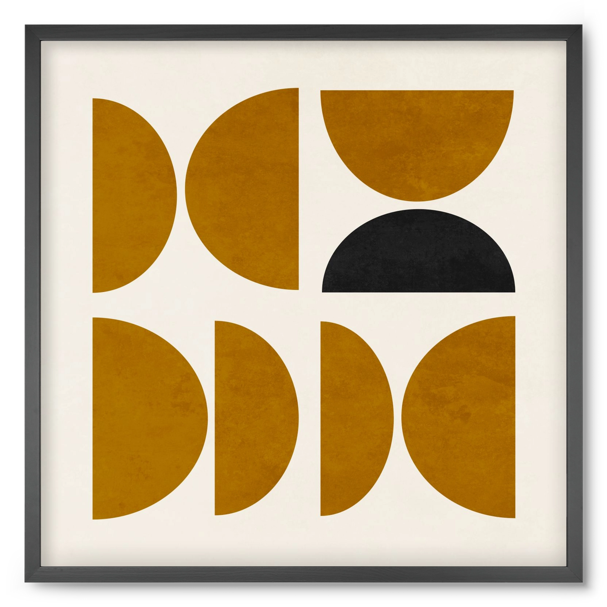 GEOMETRIC SHAPES 8, 50x50 cm (50x50 cm), Fekete keret