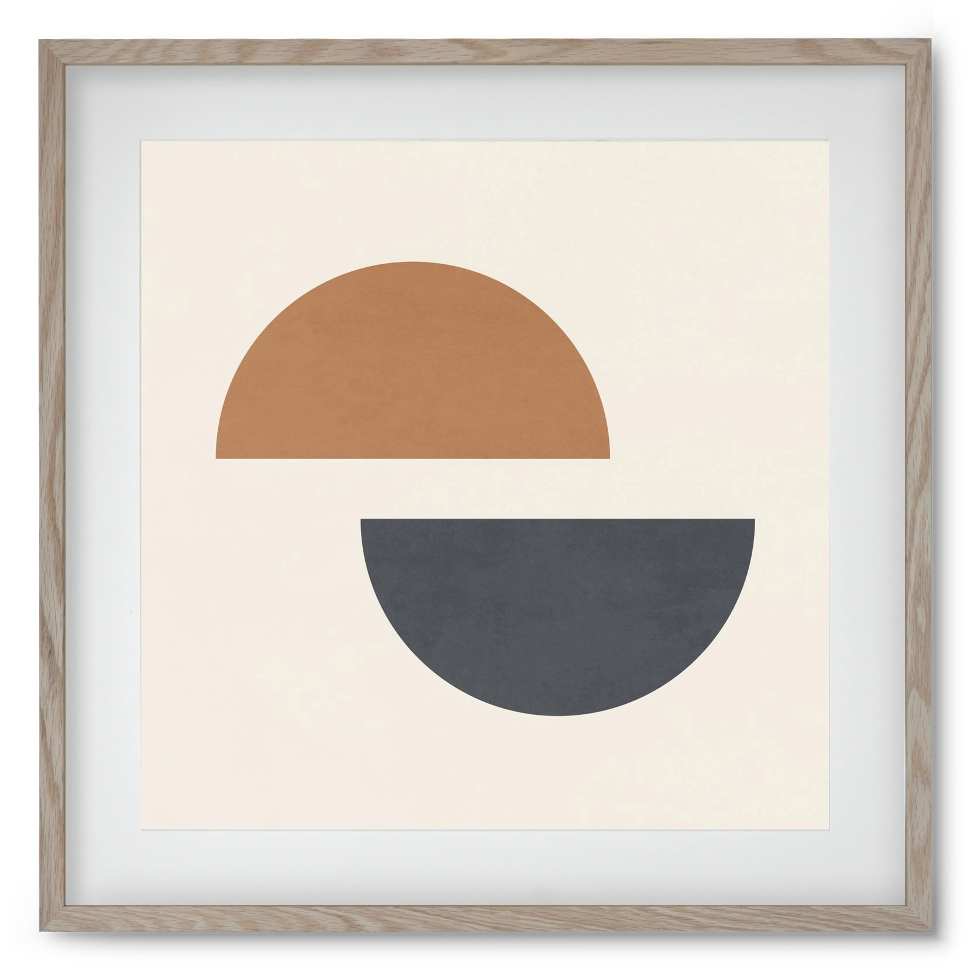 GEOMETRIC ART 4, 50x50 cm (40x40 cm), Tölgy keret, paszpartuval