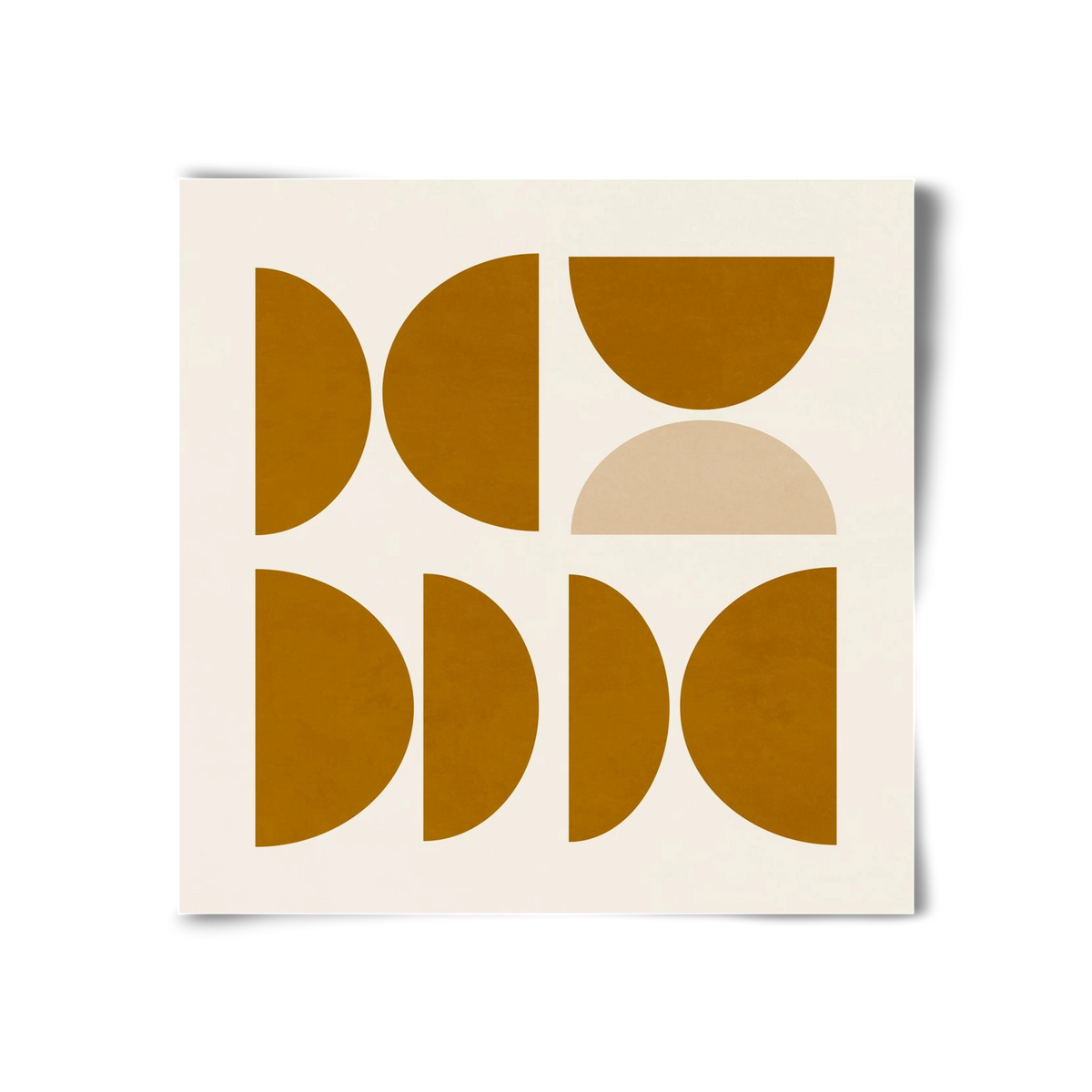 GEOMETRIC ART - YELLOW I, 30x30 cm, Keret nélkül