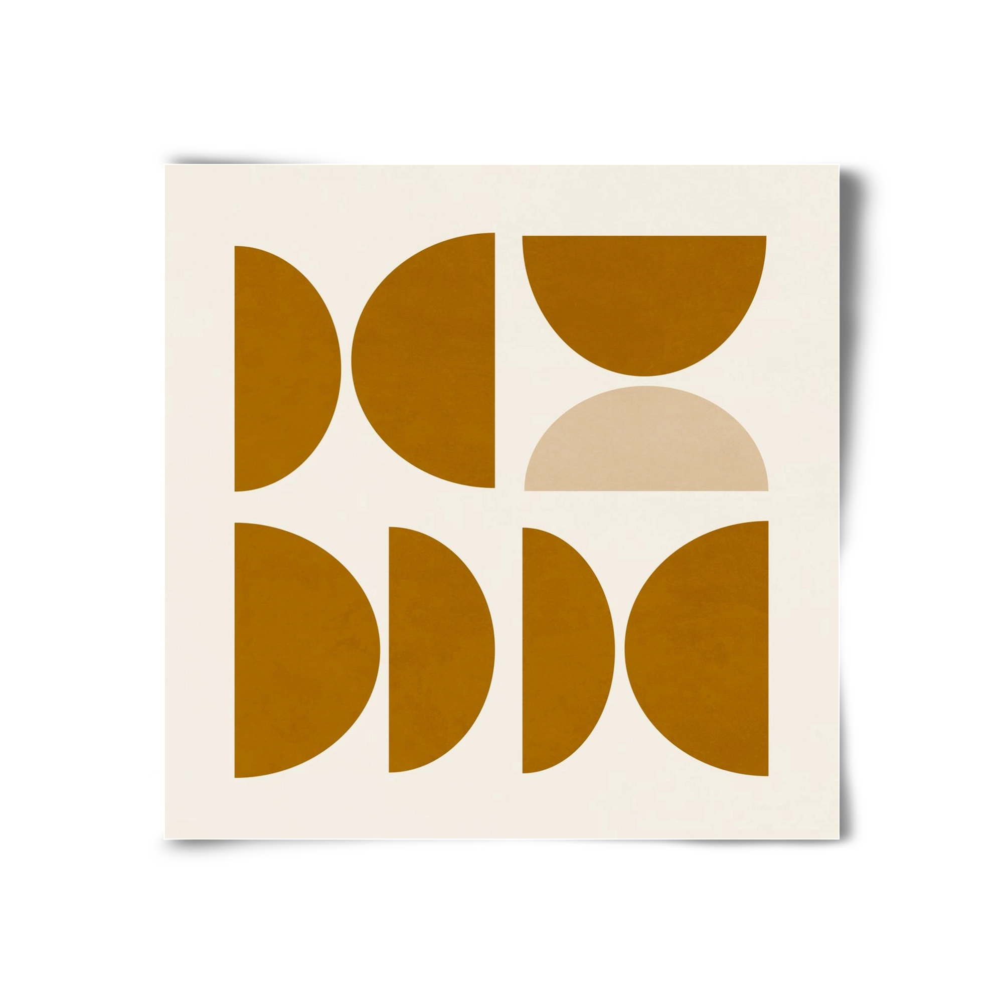 GEOMETRIC ART - YELLOW I, 30x30 cm, Keret nélkül