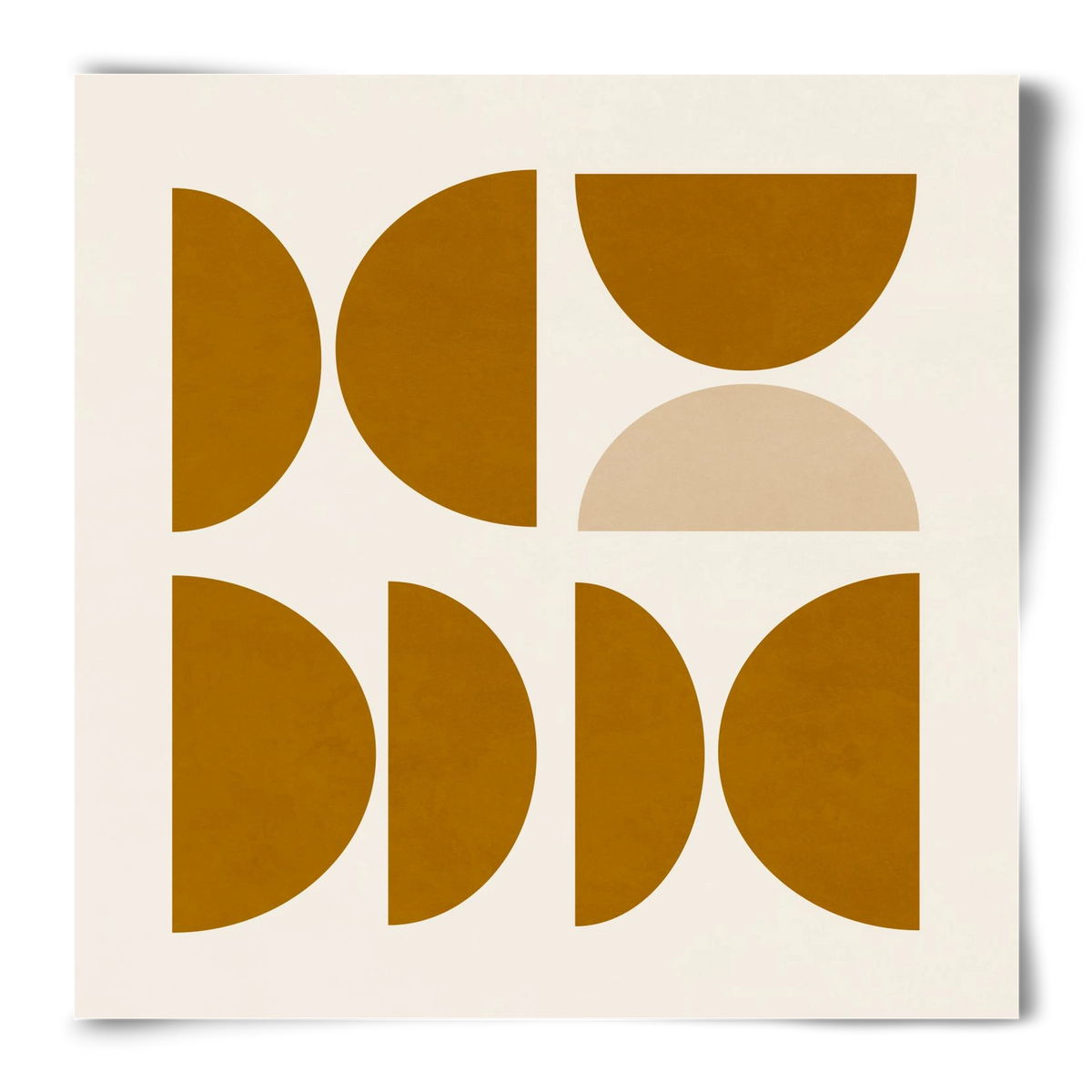 GEOMETRIC ART - YELLOW I, 50x50 cm, Keret nélkül