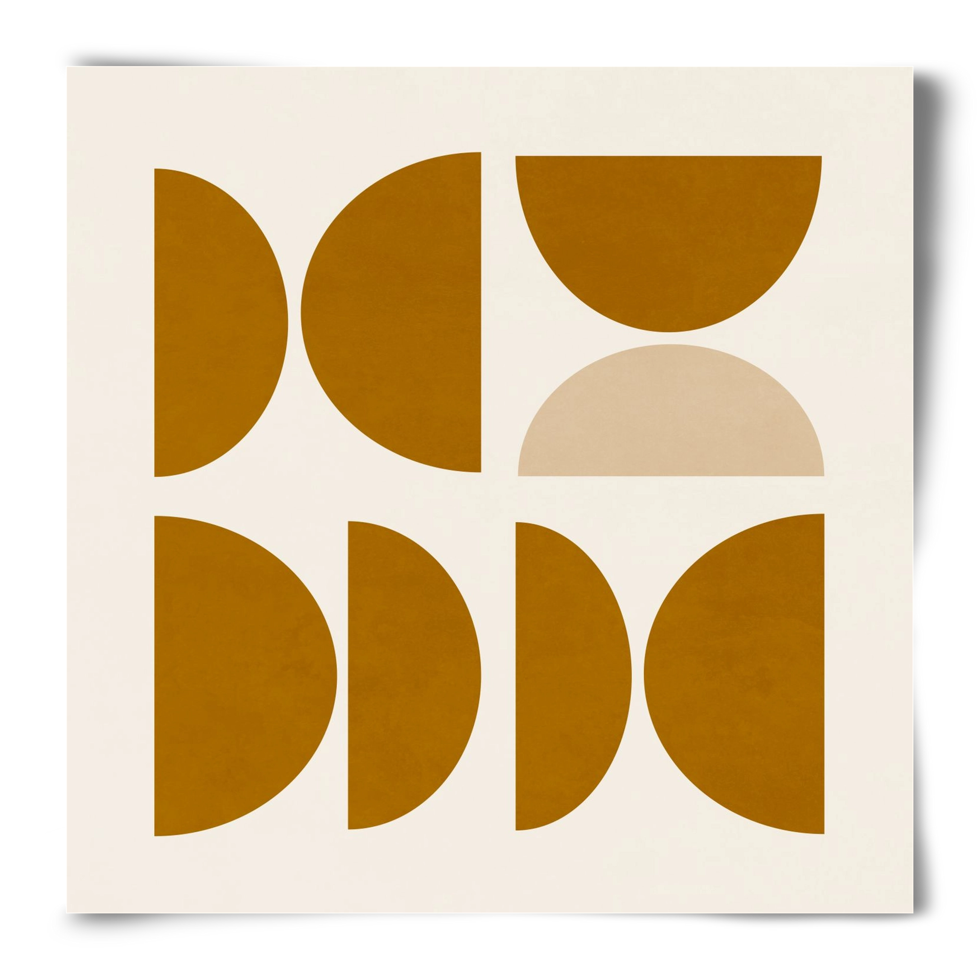 GEOMETRIC ART - YELLOW I, 50x50 cm, Keret nélkül