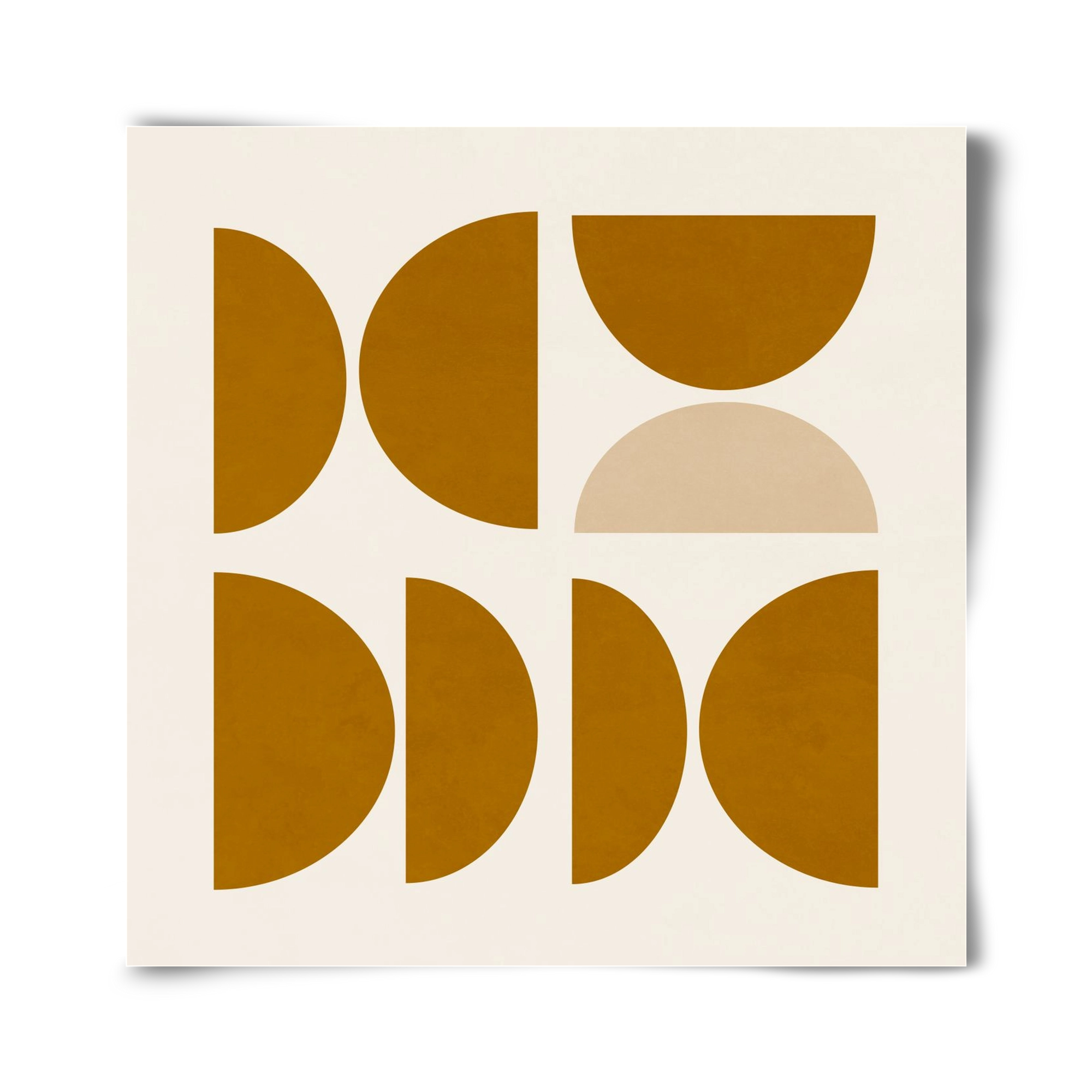 GEOMETRIC ART - YELLOW I, 40x40 cm, Keret nélkül